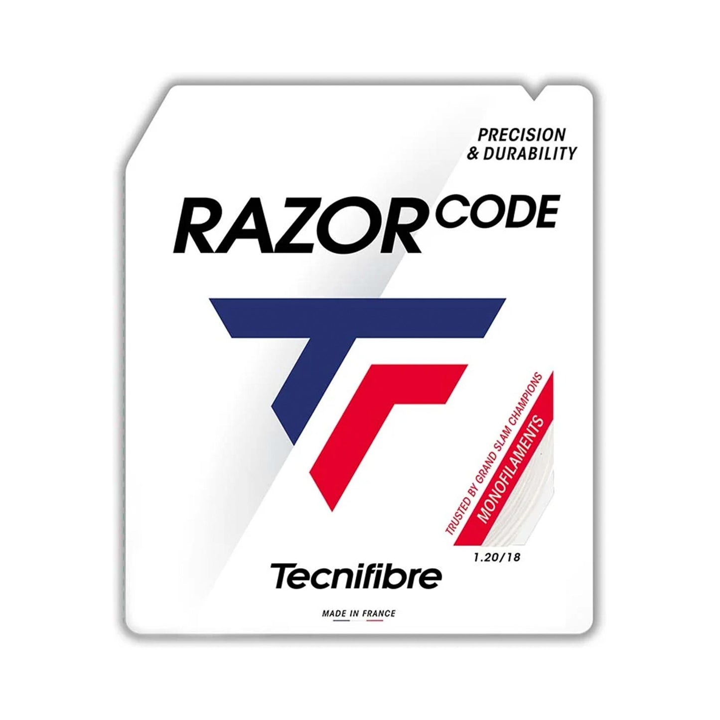 Tecnifibre Razor Code 12m String Set-White Tecnifibre Razor Code 12m String Set-White