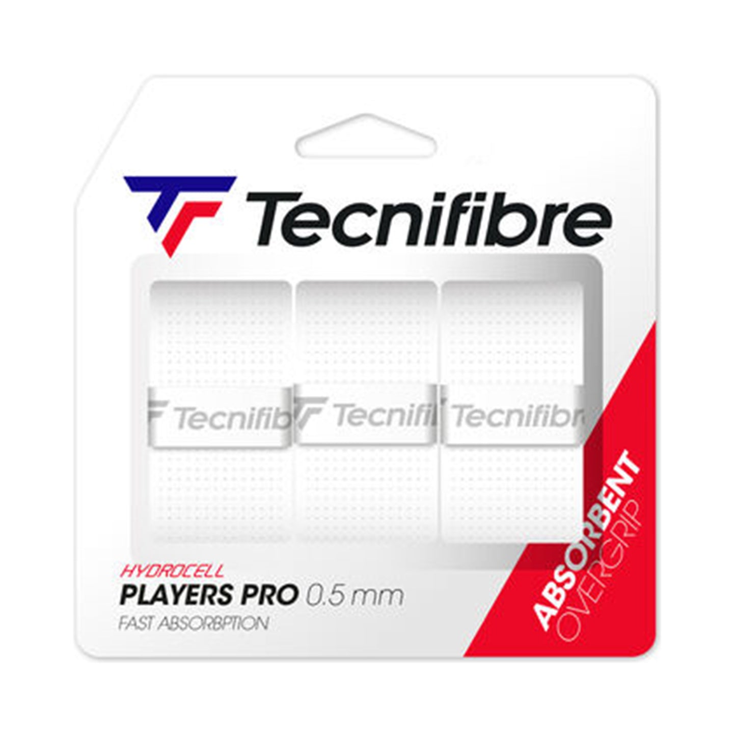 Tecnifibre Players Pro 3er 3 Pack-White Tecnifibre Players Pro 3er 3 Pack-White
