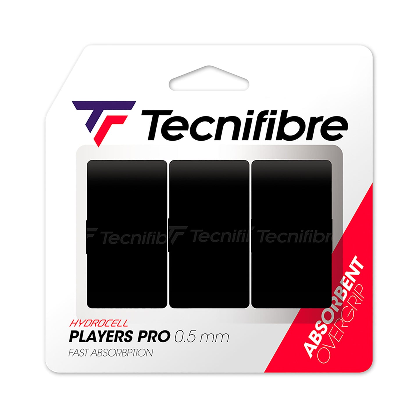 Tecnifibre Players Pro 3er 3 Pack - black Tecnifibre Players Pro 3er 3 Pack - black
