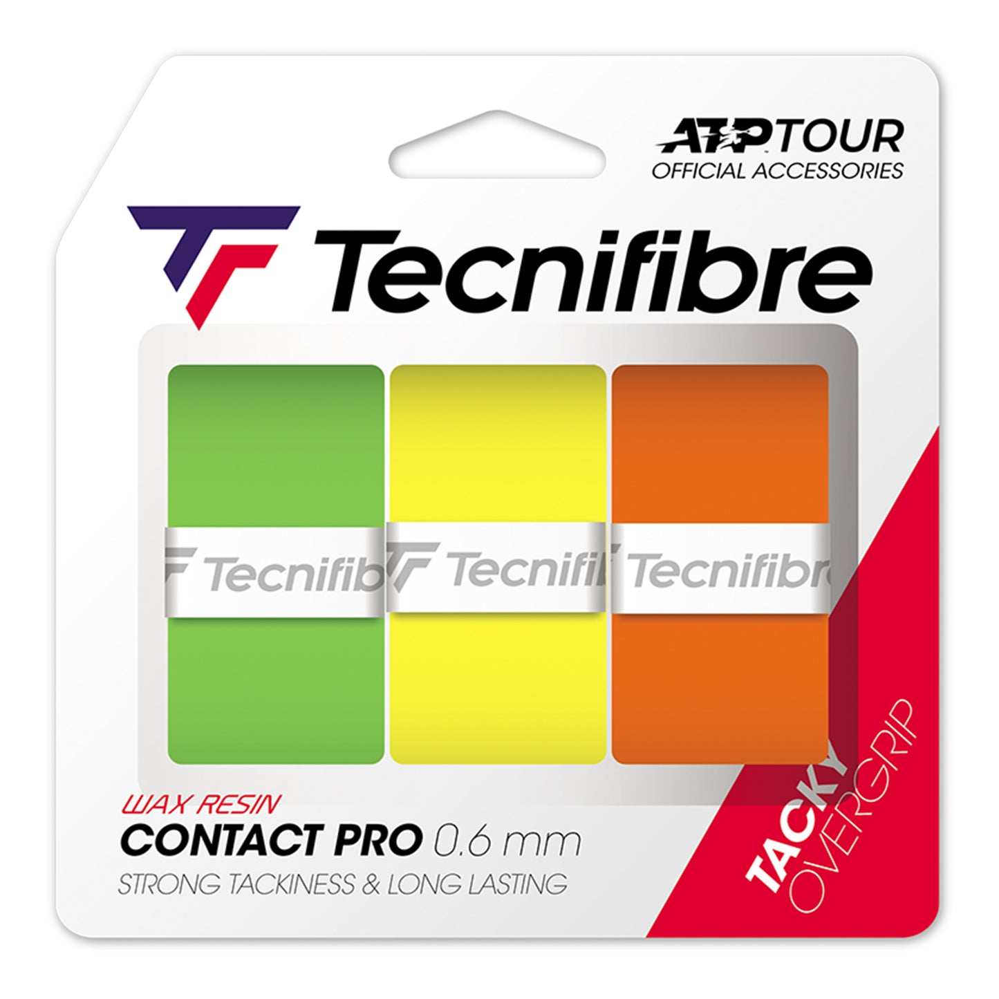 Tecnifibre Contact Pro Farbmix 3er 3 Pack-Multicoloured Tecnifibre Contact Pro Farbmix 3er 3 Pack-Multicoloured