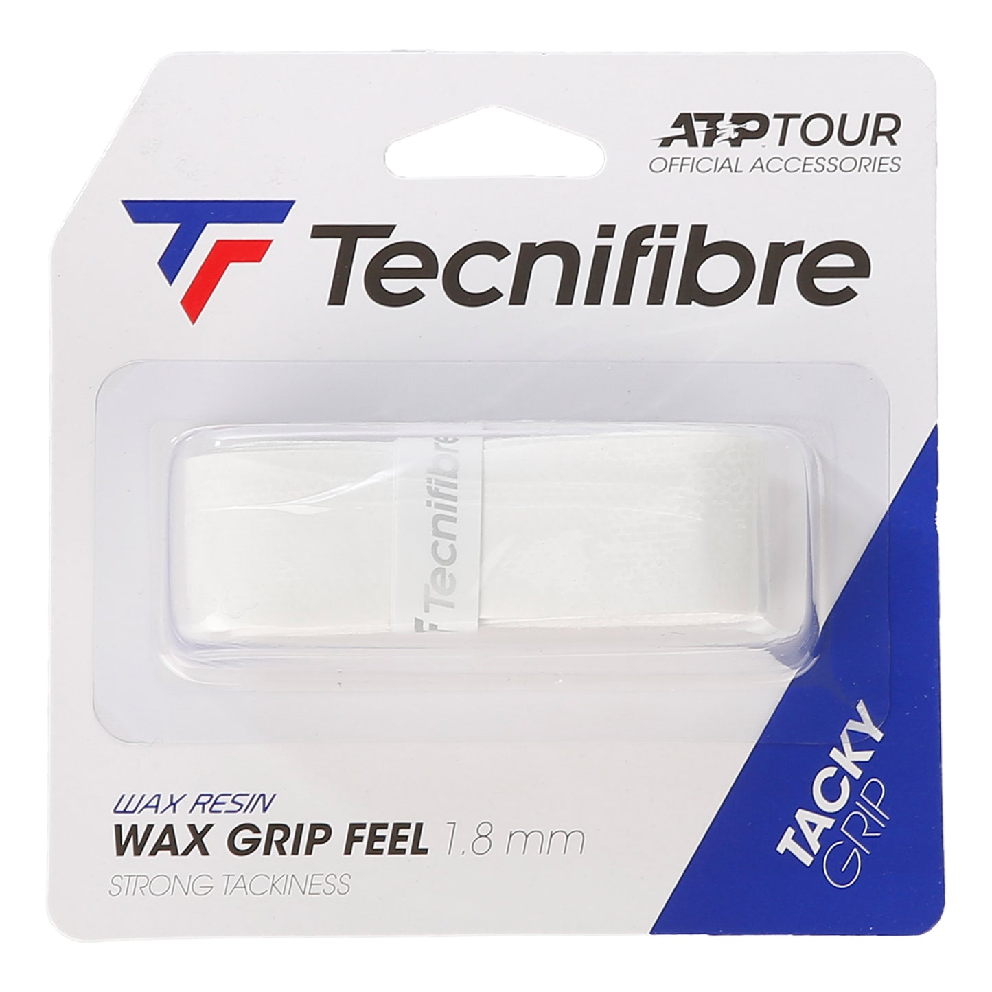Tecnifibre Wax Feel Grip 1 Pack-White Tecnifibre Wax Feel Grip 1 Pack-White