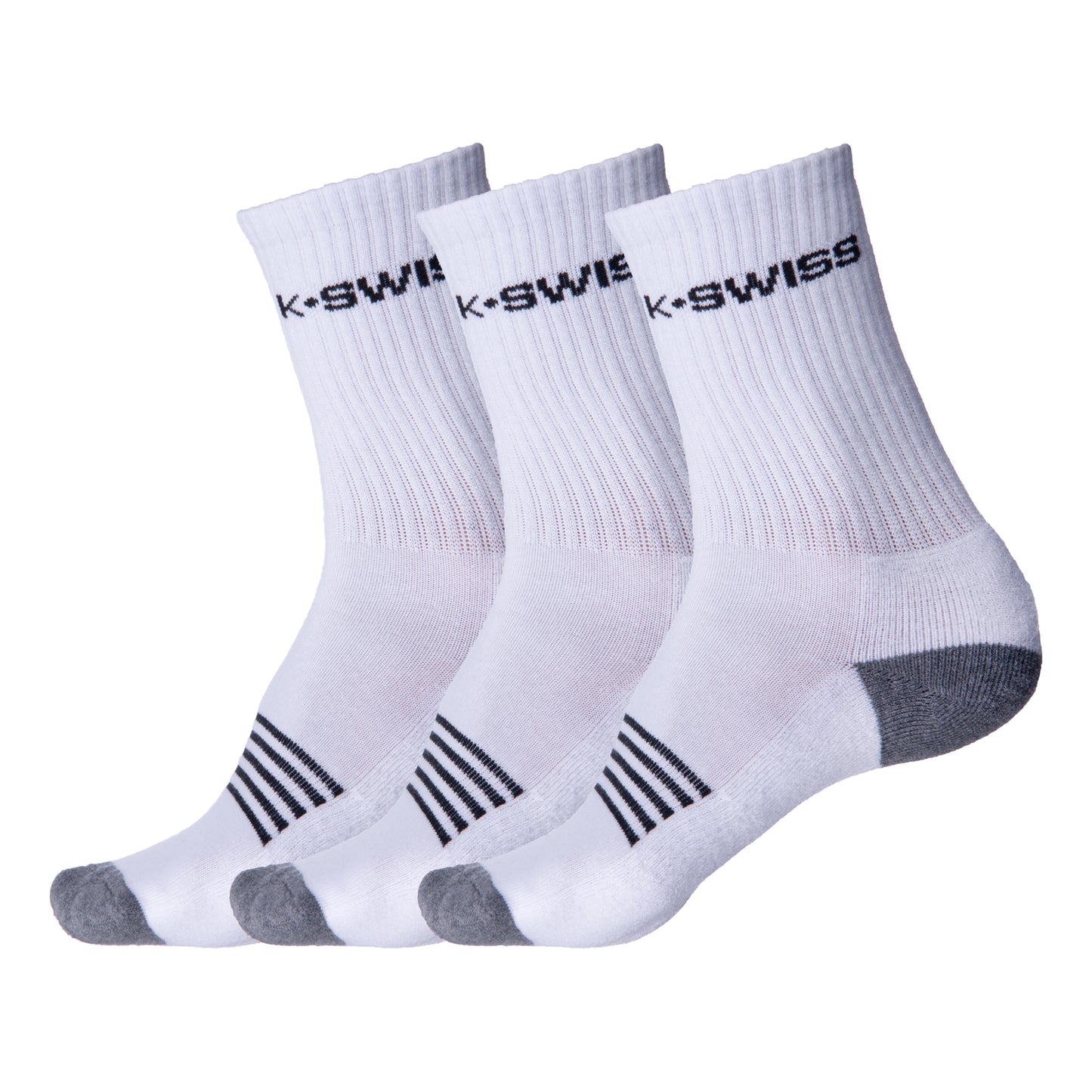 K-Swiss Tennis Socks 3 Pack Men-White,Black K-Swiss Tennis Socks 3 Pack Men-White,Black
