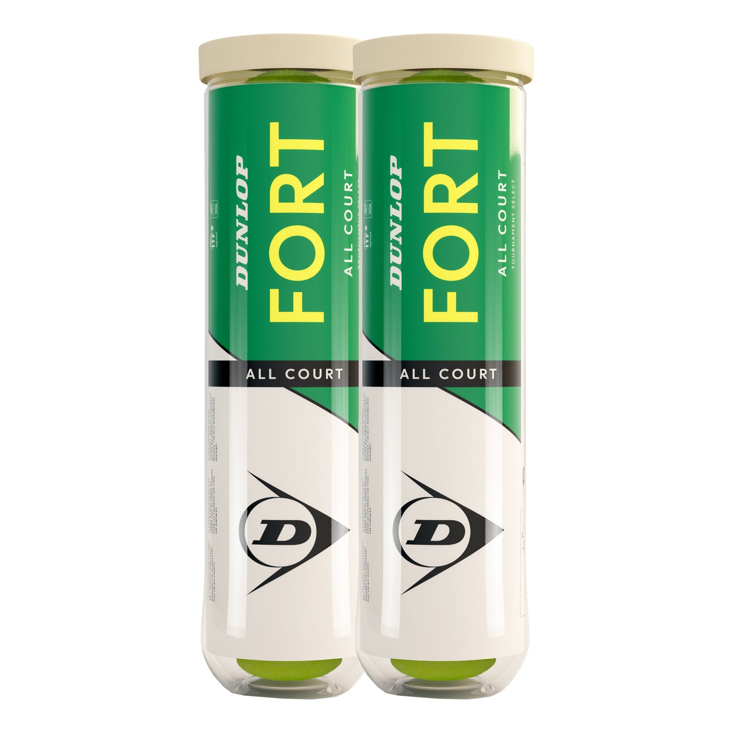 Dunlop Fort All Court 2x 4 Ball Tube Dunlop Fort All Court 2x 4 Ball Tube