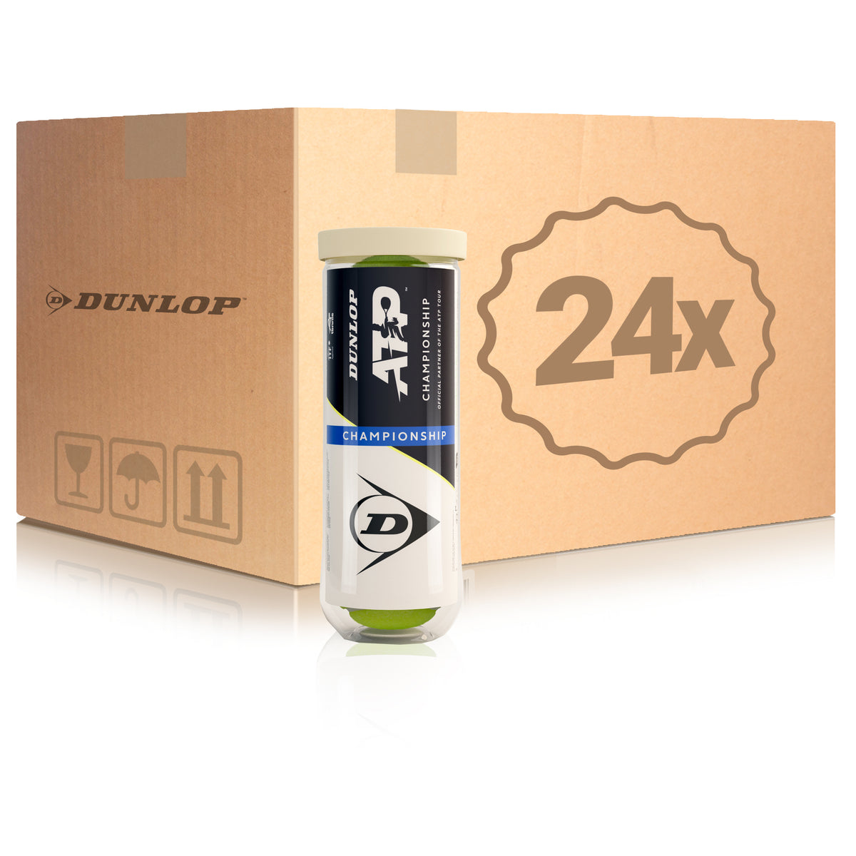 Dunlop 24x 3 Ball Tube ATP Championship Dunlop 24x 3 Ball Tube ATP Championship