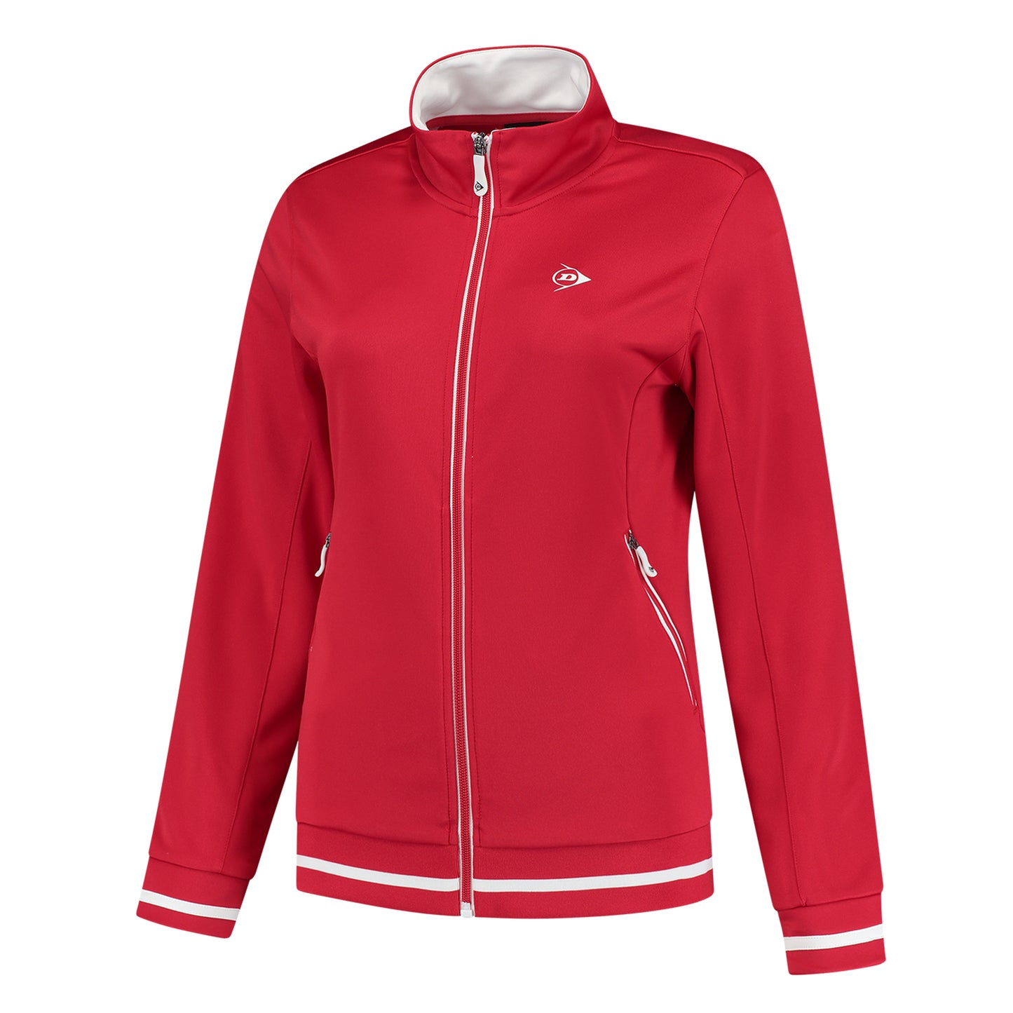 Dunlop Knitted Training Jacket Women-Red Dunlop Knitted Training Jacket Women-Red