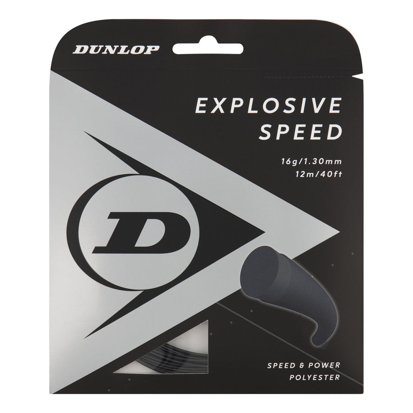 Dunlop Explosive Speed String Set 12m-Black Dunlop Explosive Speed String Set 12m-Black