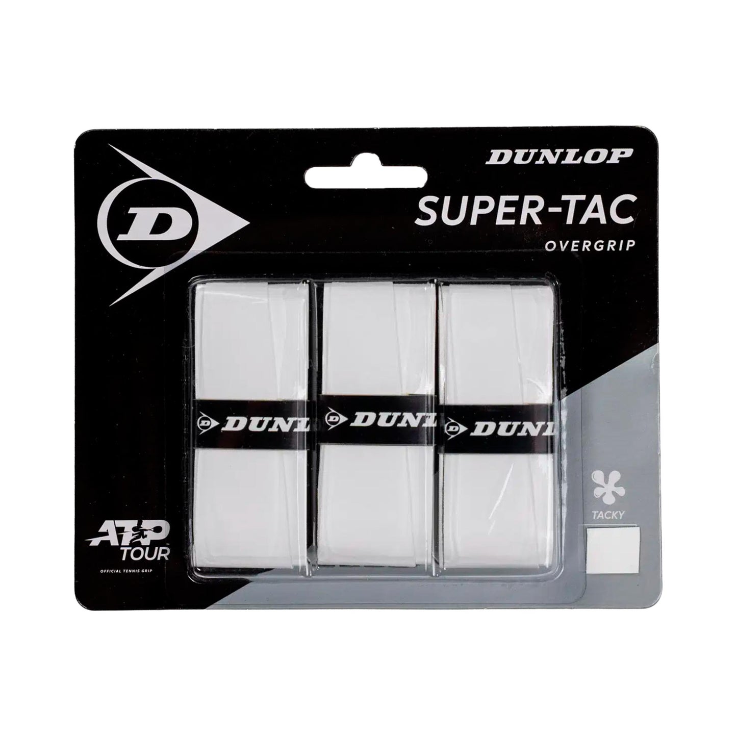 Dunlop Super Tac 3 Pack - white Dunlop Super Tac 3 Pack - white