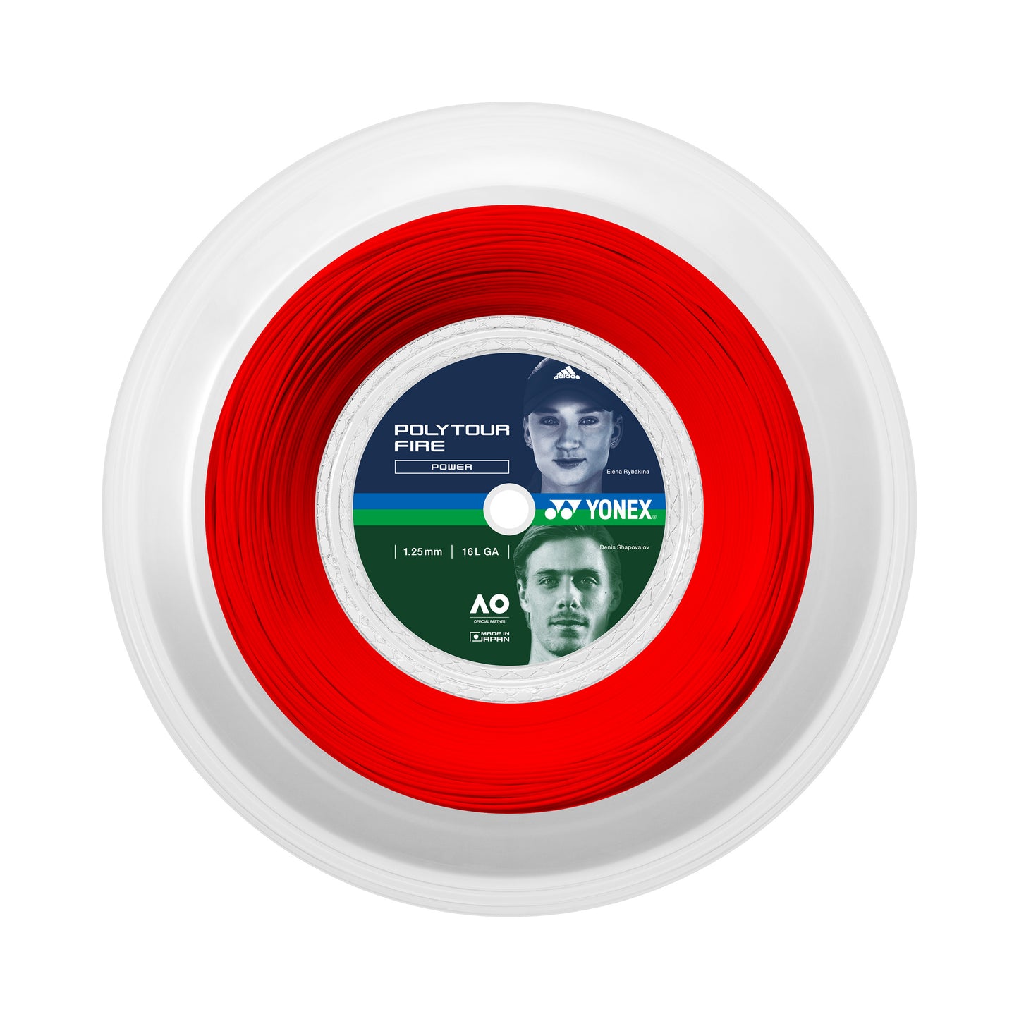 Yonex Poly Tour Fire String Reel 200m-Red Yonex Poly Tour Fire String Reel 200m-Red