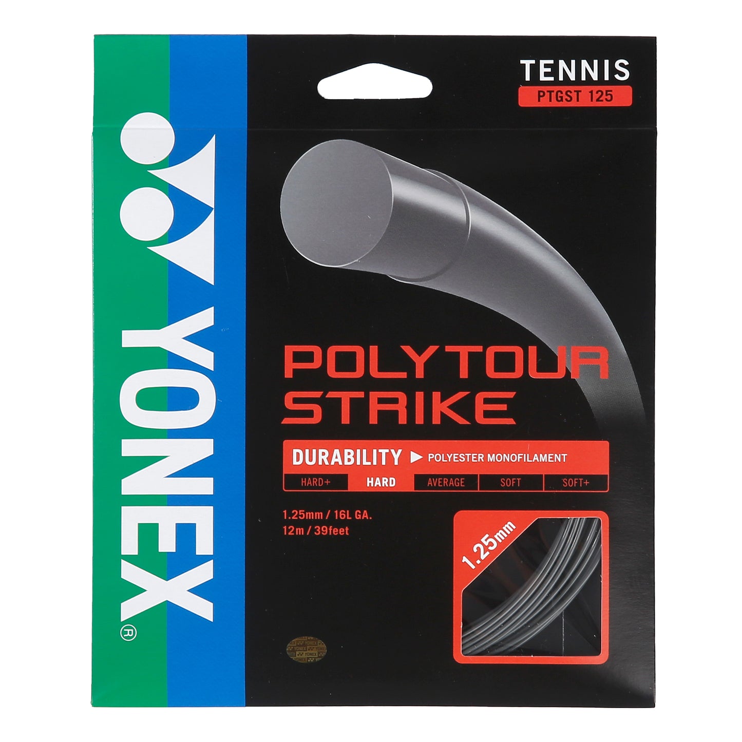Yonex Poly Tour Strike String set 12m - dark grey Yonex Poly Tour Strike String set 12m - dark grey