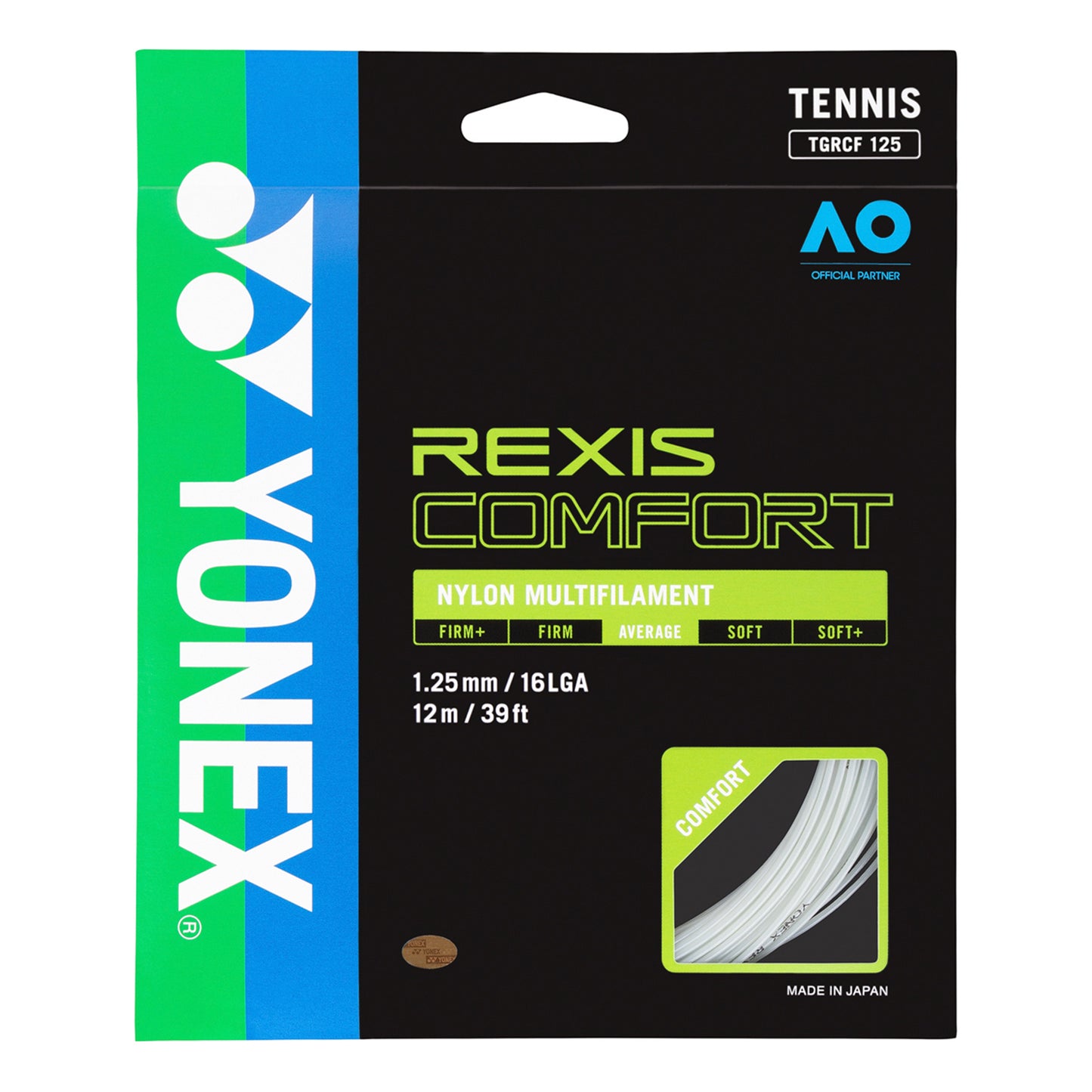Yonex REXIS Comfort String set 12m - white Yonex REXIS Comfort String set 12m - white