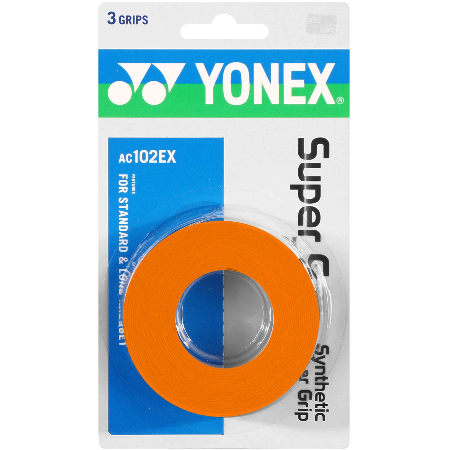 Yonex Super Grap 3 Pack - orange Yonex Super Grap 3 Pack - orange