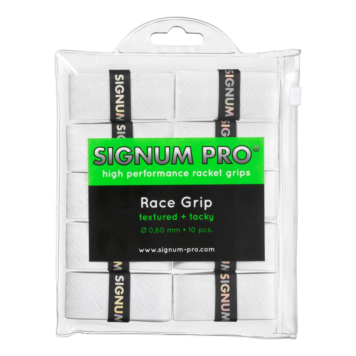 Signum Pro Race Grip 10 Pack-White Signum Pro Race Grip 10 Pack-White