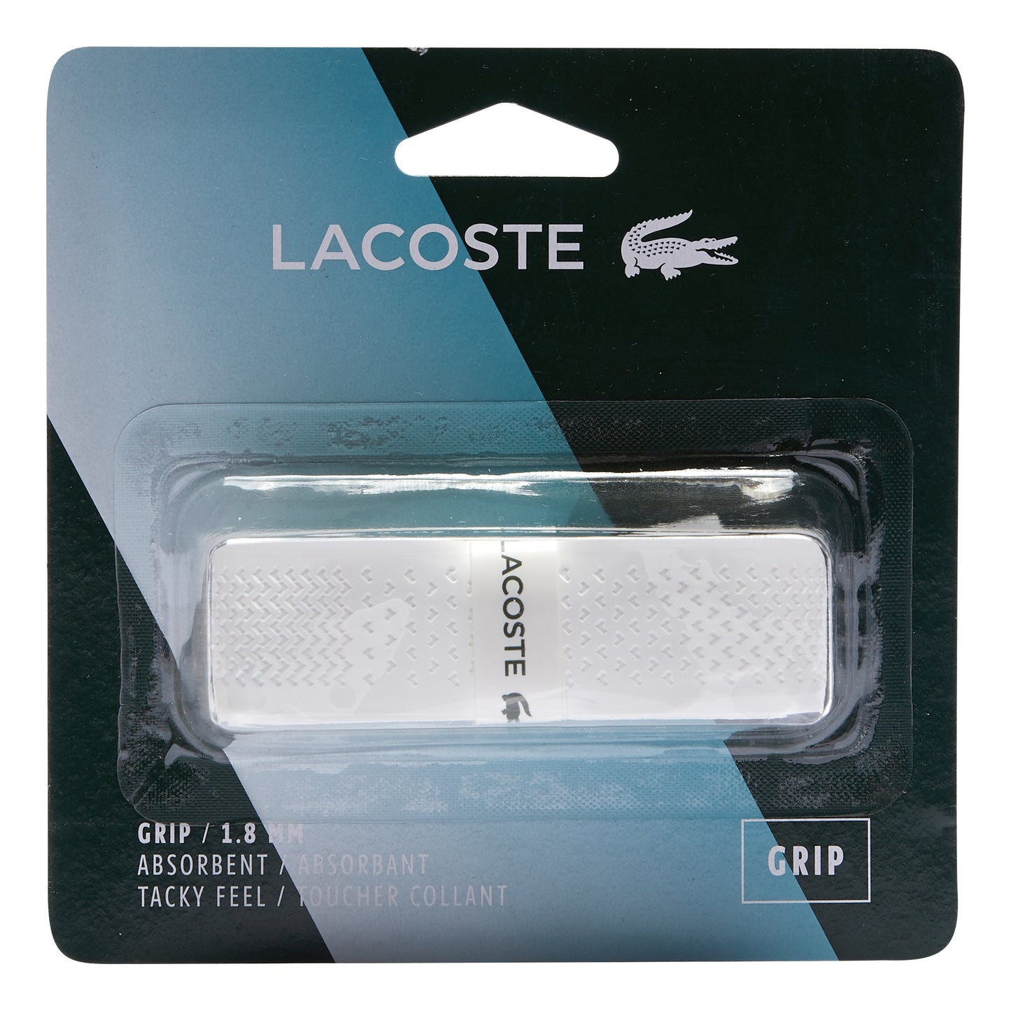 Lacoste Grip 1 Pack - white Lacoste Grip 1 Pack - white