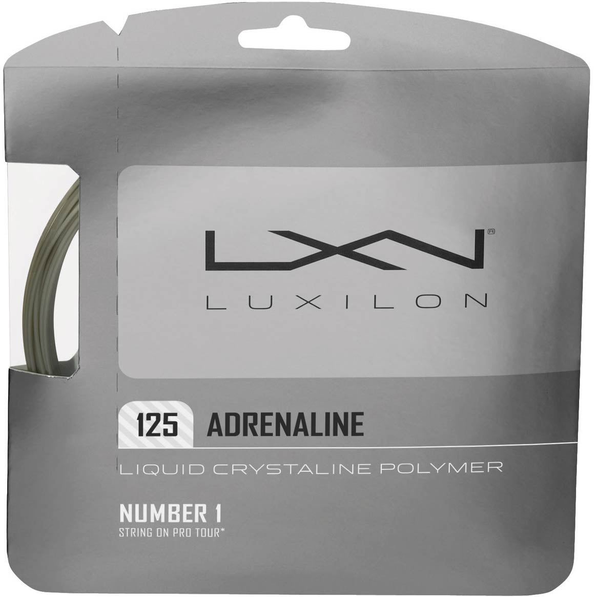 Luxilon Adrenaline String set 12,2m - silver Luxilon Adrenaline String set 12,2m - silver