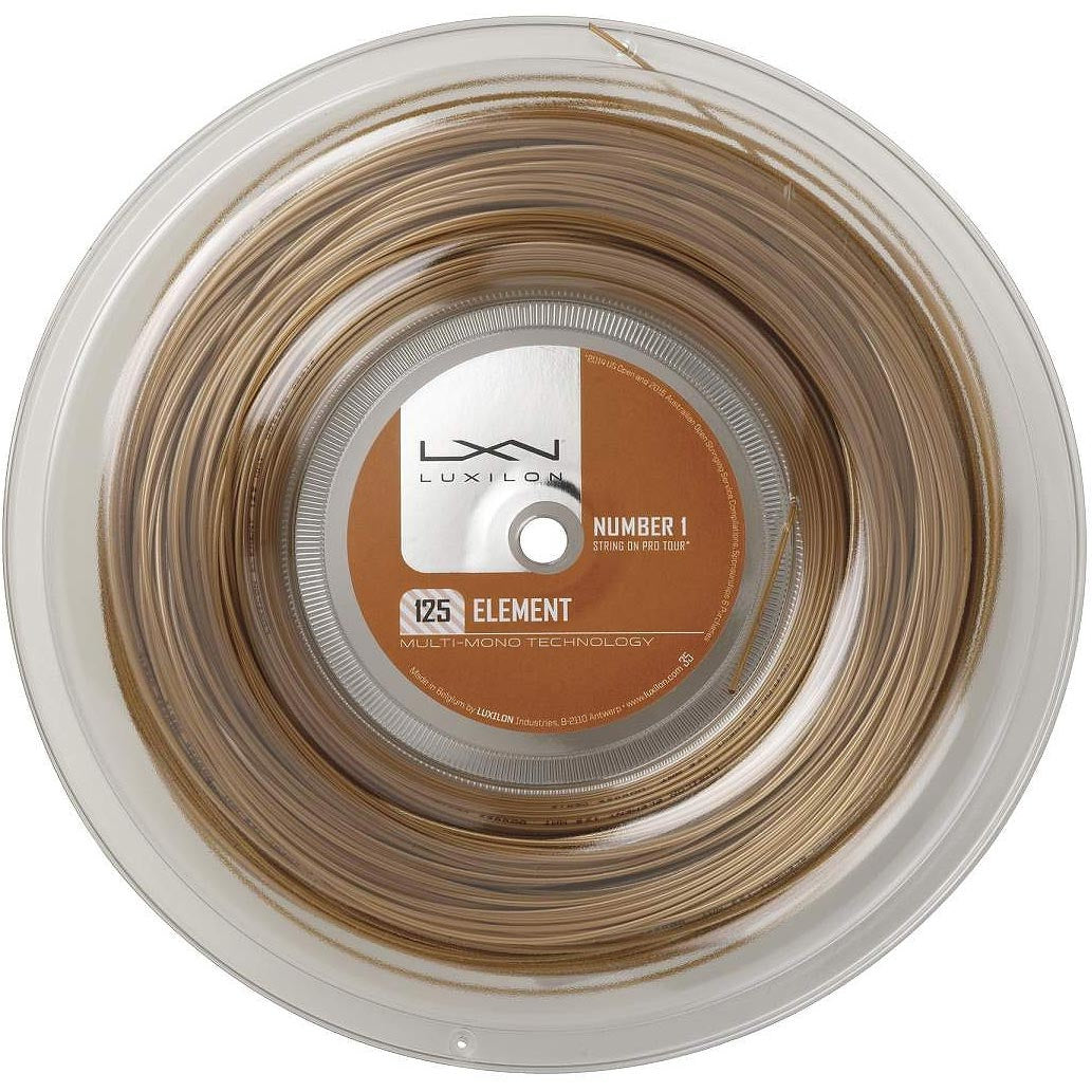 Luxilon Element Bronze String Reel 200m-Bronze Luxilon Element Bronze String Reel 200m-Bronze
