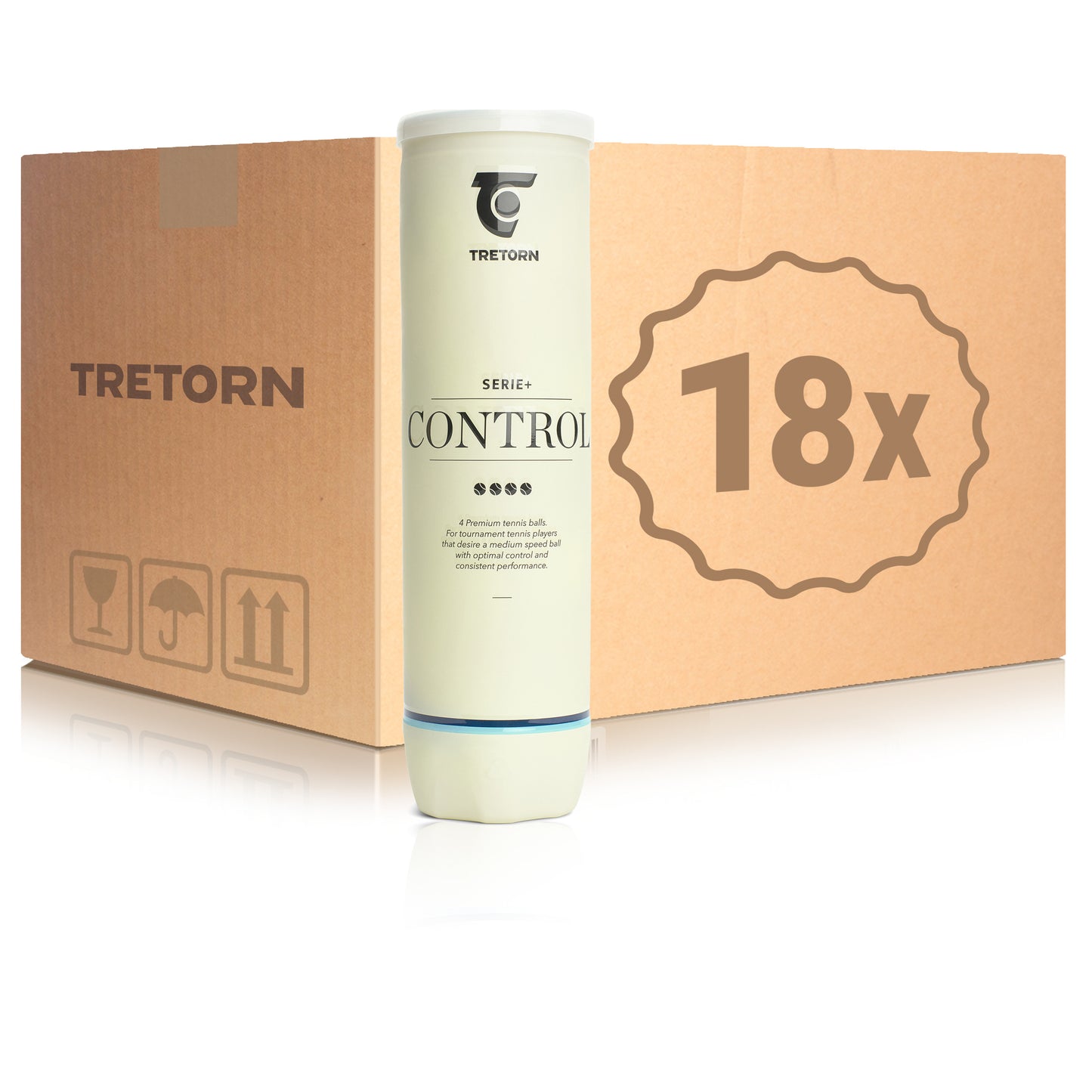 Tretorn 18x 4 Ball Tube Serie+Control Tretorn 18x 4 Ball Tube Serie+Control