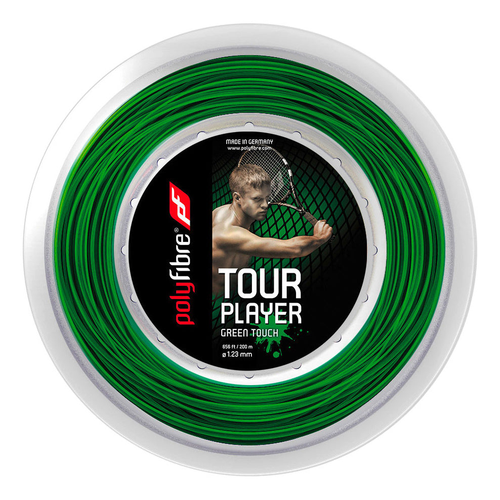 Polyfibre Tour Player Touch String Reel 200m-Green Polyfibre Tour Player Touch String Reel 200m-Green