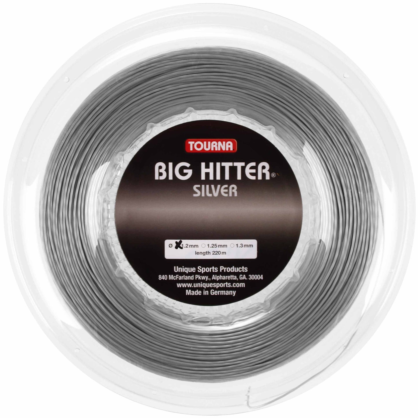 Tourna Big Hitter String Reel 220m-Silver Tourna Big Hitter String Reel 220m-Silver