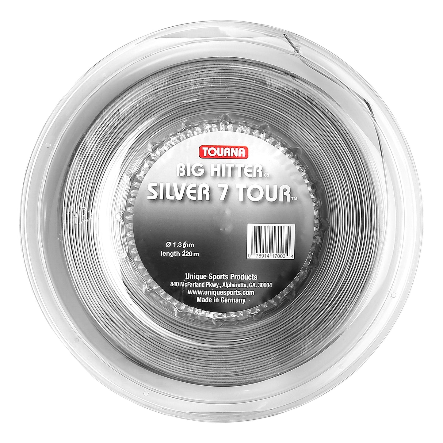 Tourna Silver7 Tour String Reel 220m-Silver Tourna Silver7 Tour String Reel 220m-Silver