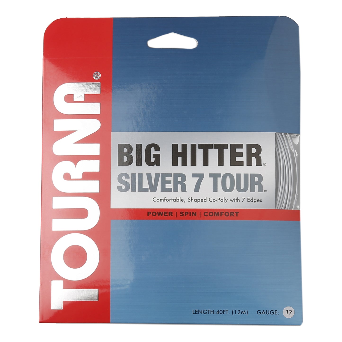 Tourna Silver7 Tour String Set 12m-Silver Tourna Silver7 Tour String Set 12m-Silver