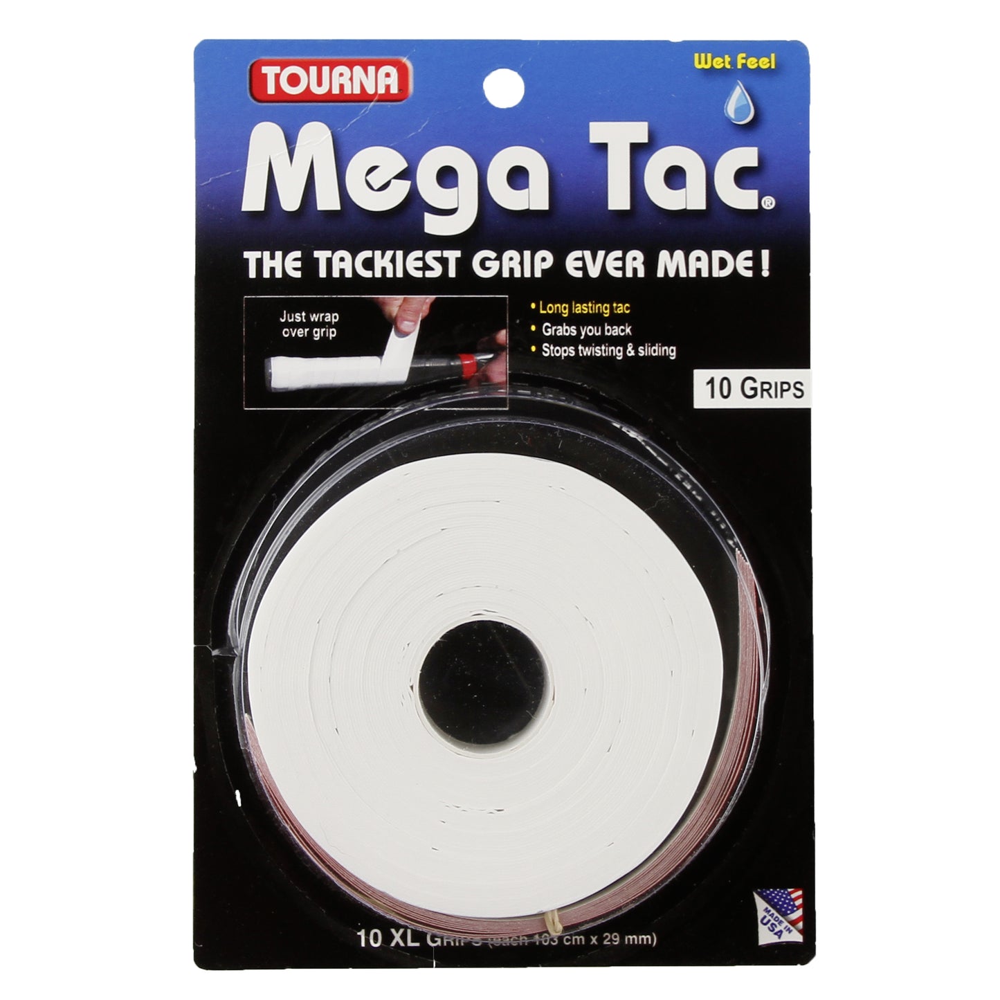 Tourna Mega Tac 10 Pack-White Tourna Mega Tac 10 Pack-White