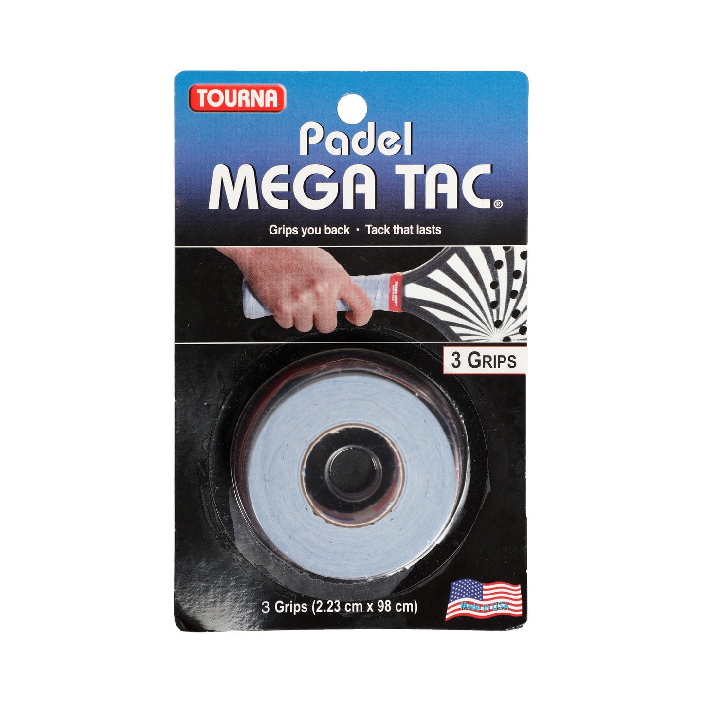 Tourna Padel Mega Tac 3 Pack-Blue Tourna Padel Mega Tac 3 Pack-Blue