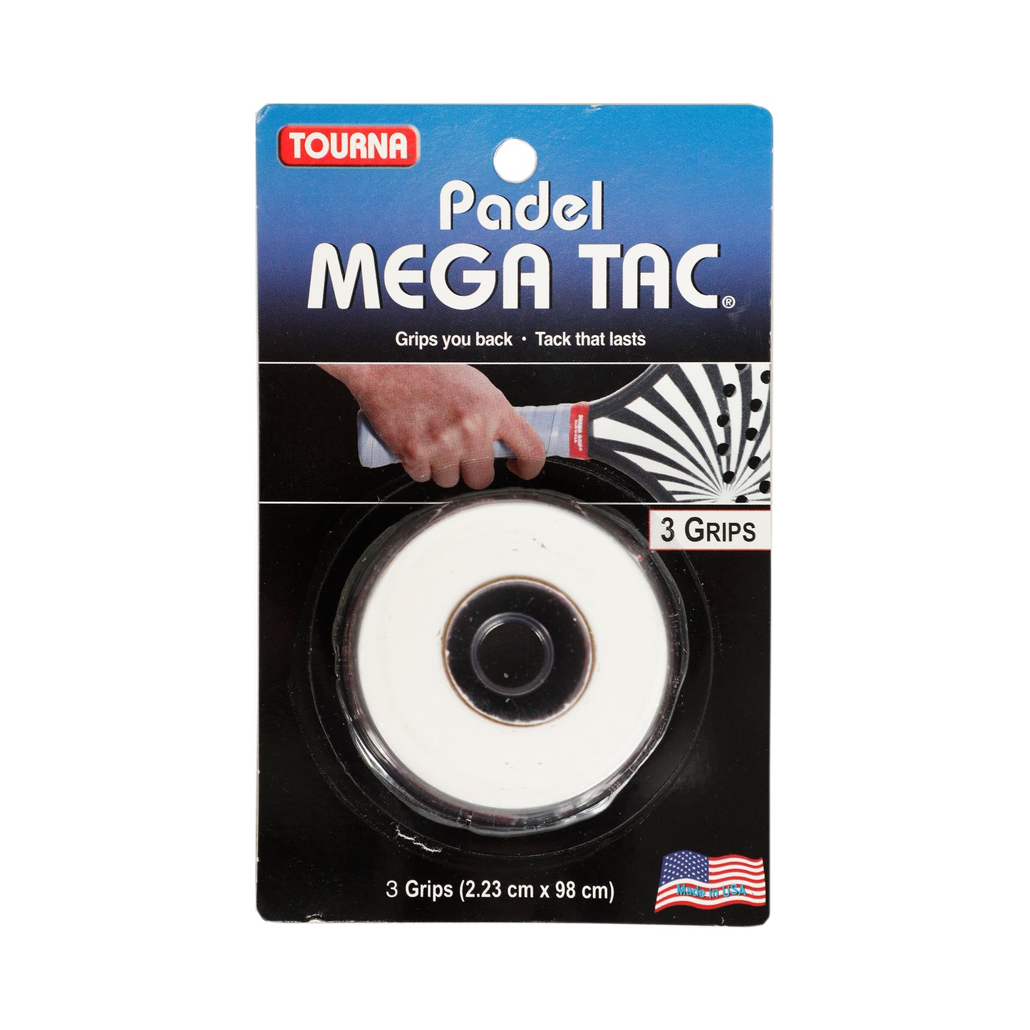 Tourna Padel Mega Tac 3 Pack-White Tourna Padel Mega Tac 3 Pack-White