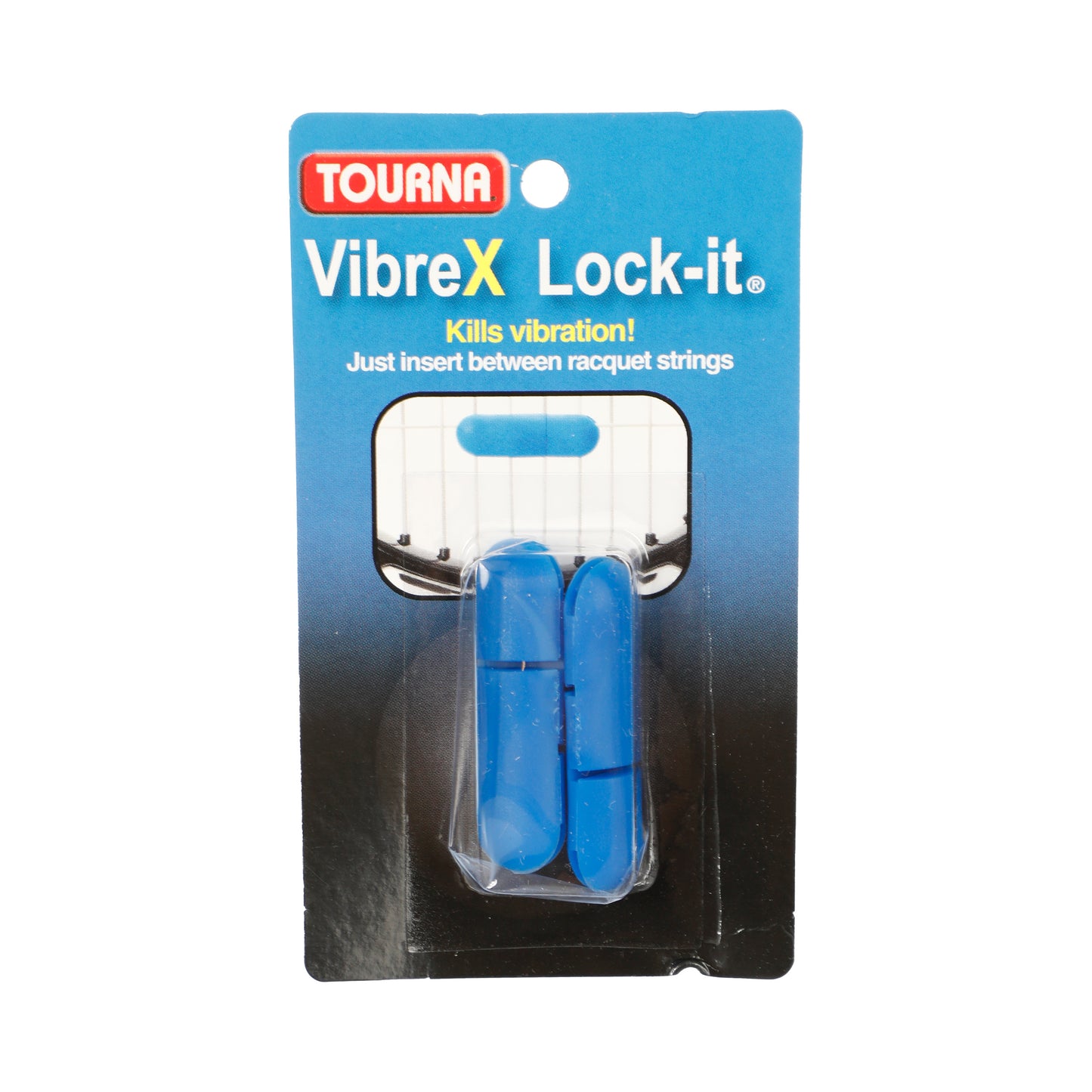 Tourna Vibrex Lock Dampener 2 Pack-Blue Tourna Vibrex Lock Dampener 2 Pack-Blue
