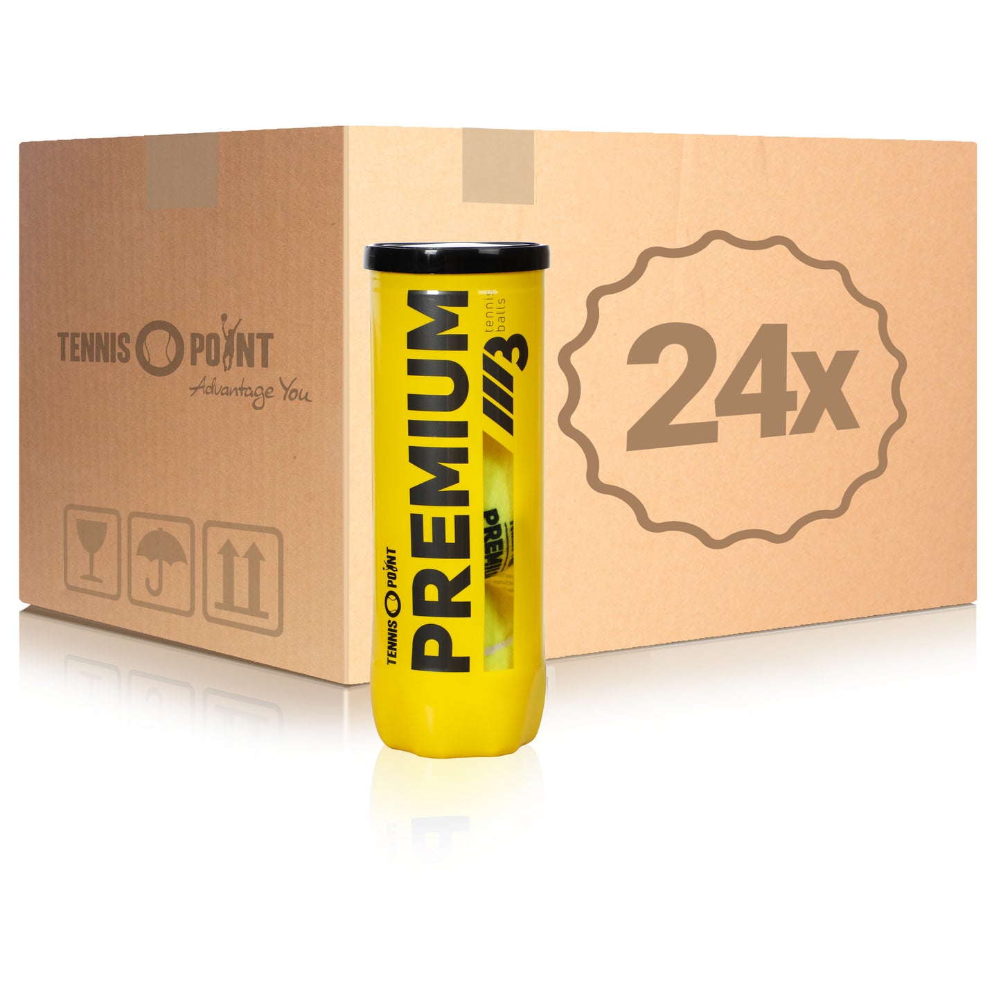 Tennis-Point 24x 3 Ball Tube Premium Tennisball in a box Tennis-Point 24x 3 Ball Tube Premium Tennisball in a box