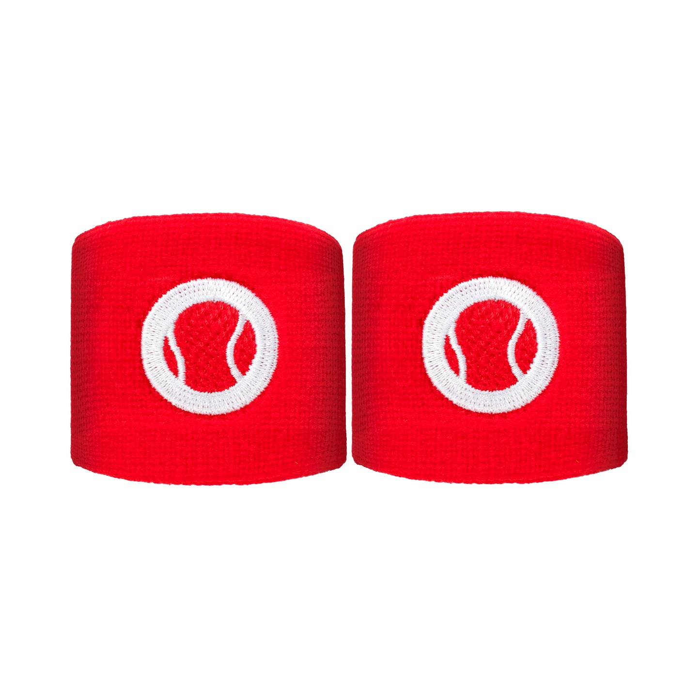 Tennis-Point Short Wristband 2 Pack Unisex - red, Tennis-Point Short Wristband 2 Pack Unisex - red,