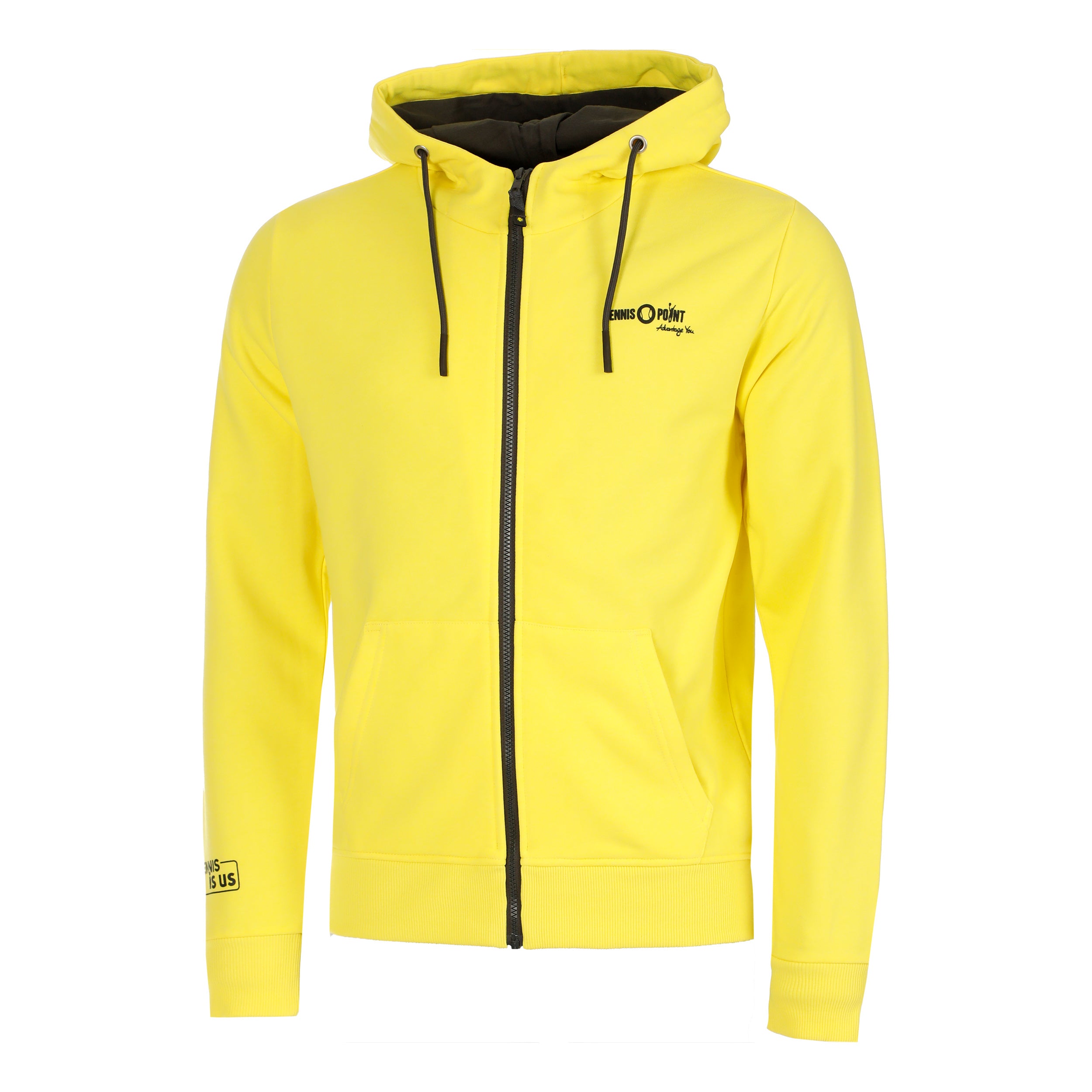 Team Yellow Zip Hoodie Men-Yellow,Black | Tennis-Point