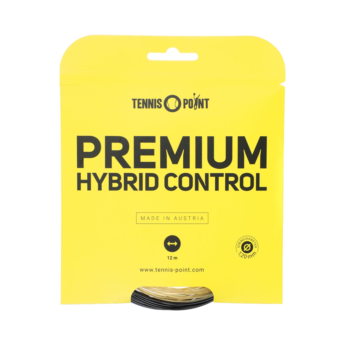 Tennis-Point Premium Hybrid Control String set 13m -ecru,black Tennis-Point Premium Hybrid Control String set 13m -ecru,black