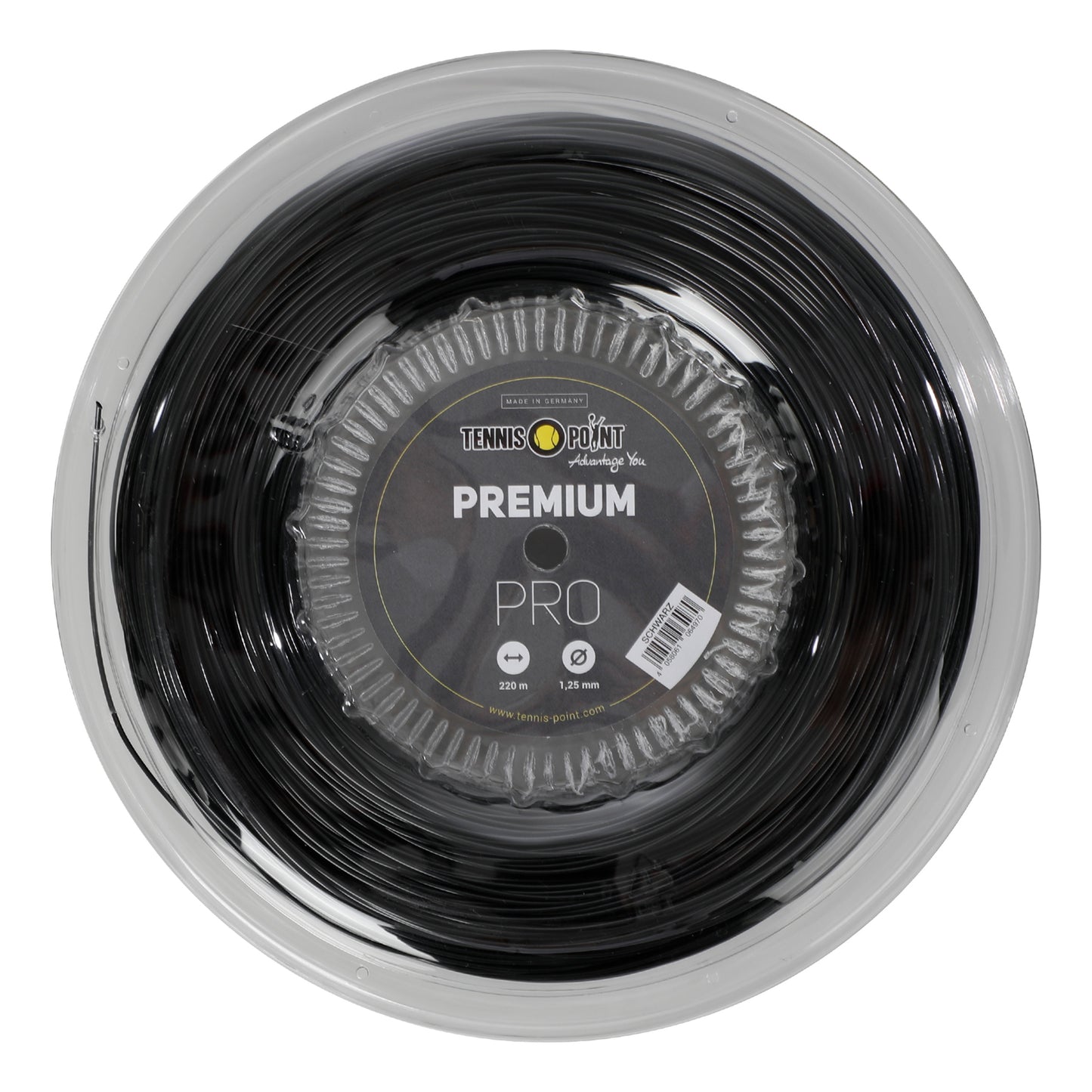 Tennis-Point Premium Pro String reel 220m - black Tennis-Point Premium Pro String reel 220m - black