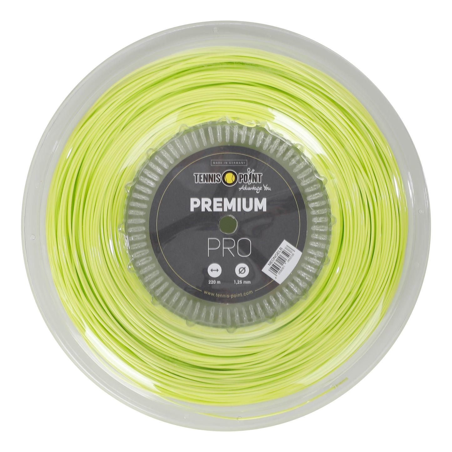 Tennis-Point Premium Pro String Reel 220m-Lime Tennis-Point Premium Pro String Reel 220m-Lime