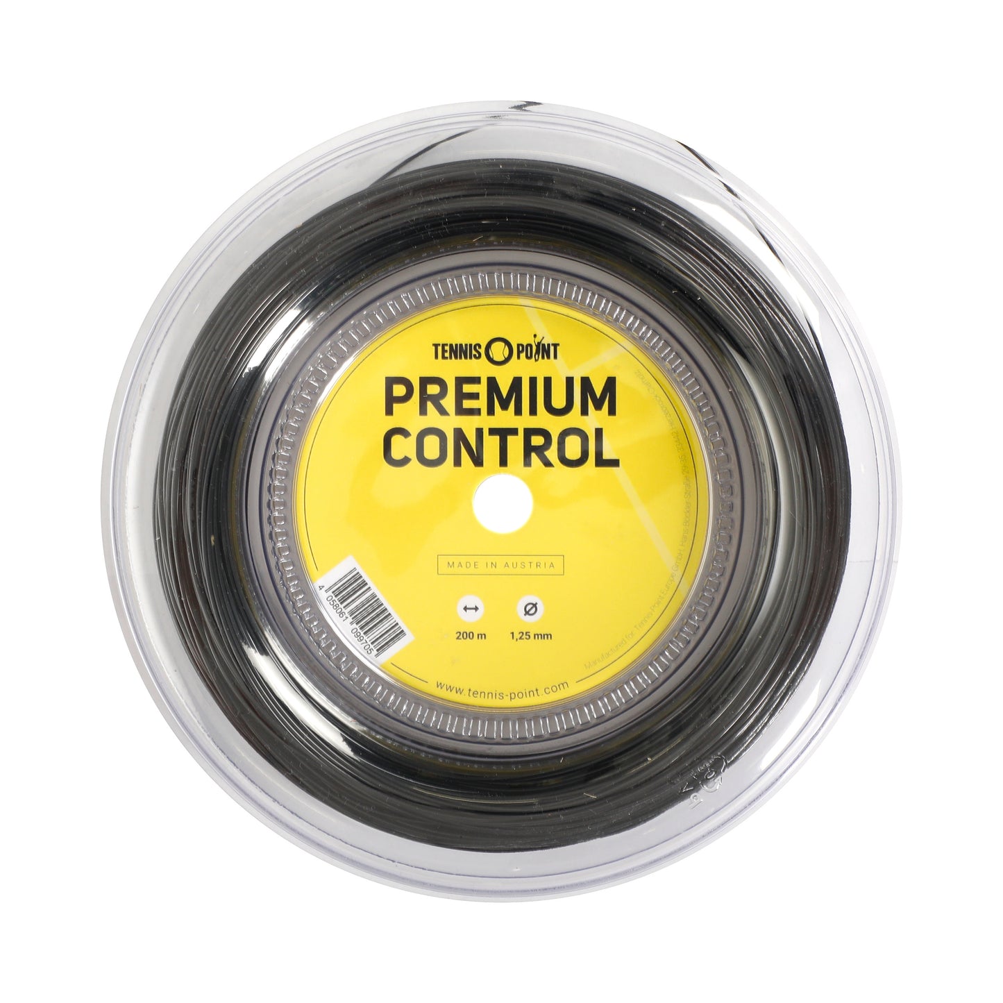 Tennis-Point Premium Control String Reel 200m-Black Tennis-Point Premium Control String Reel 200m-Black