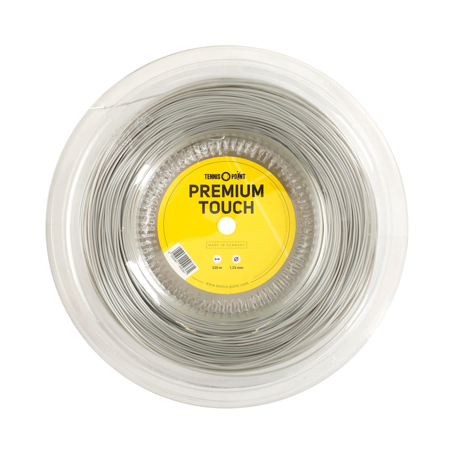 Tennis-Point Premium Touch String Reel 220m-Grey Tennis-Point Premium Touch String Reel 220m-Grey
