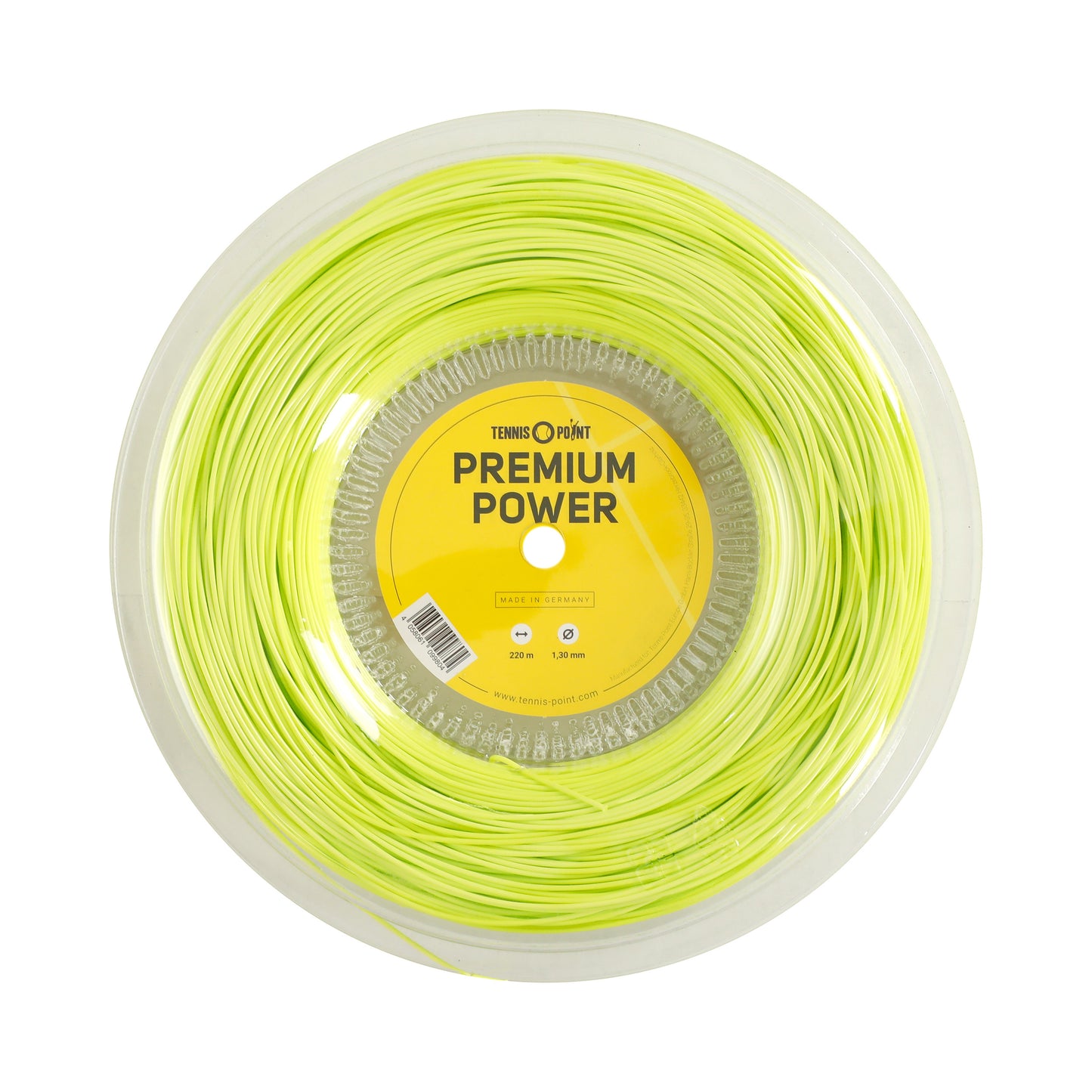 Tennis-Point Premium Power String Reel 220m-Lime Tennis-Point Premium Power String Reel 220m-Lime
