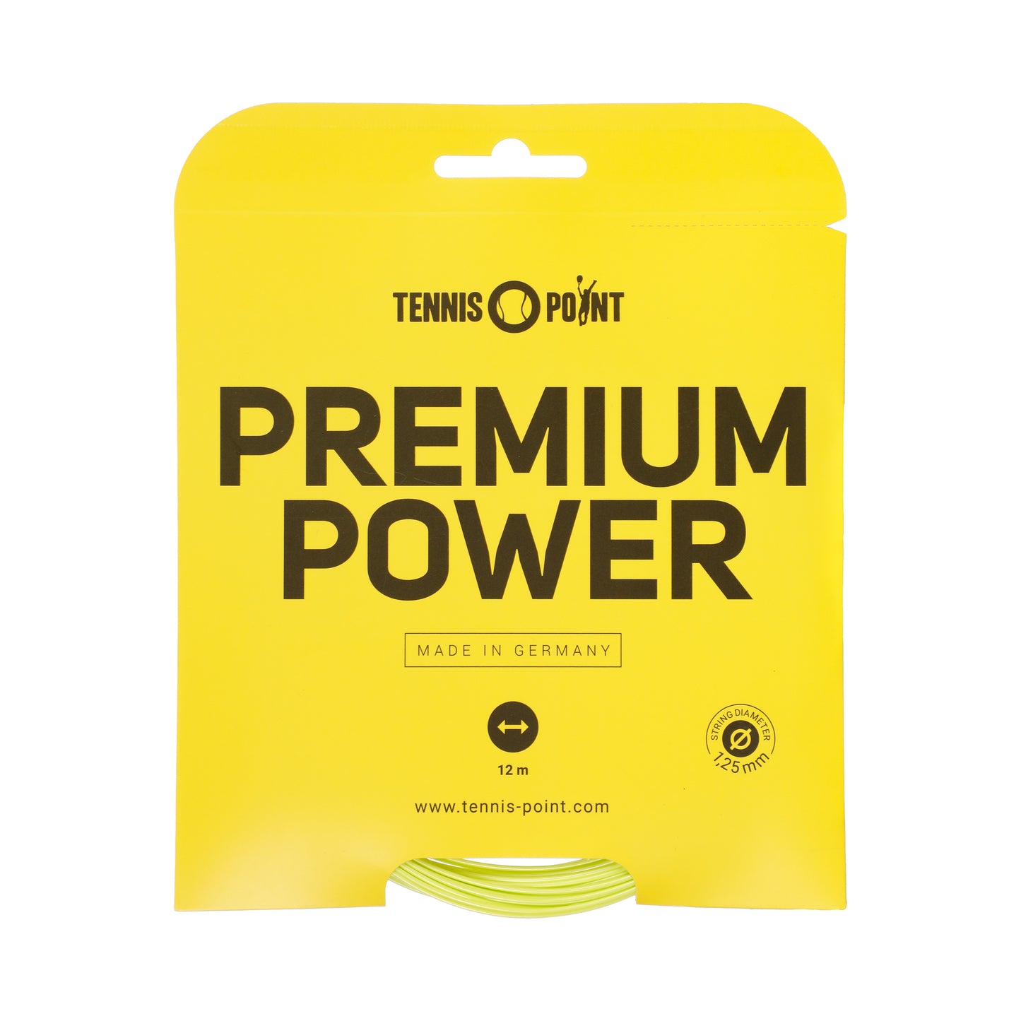 Tennis-Point Premium Power String Set 12m-Lime Tennis-Point Premium Power String Set 12m-Lime