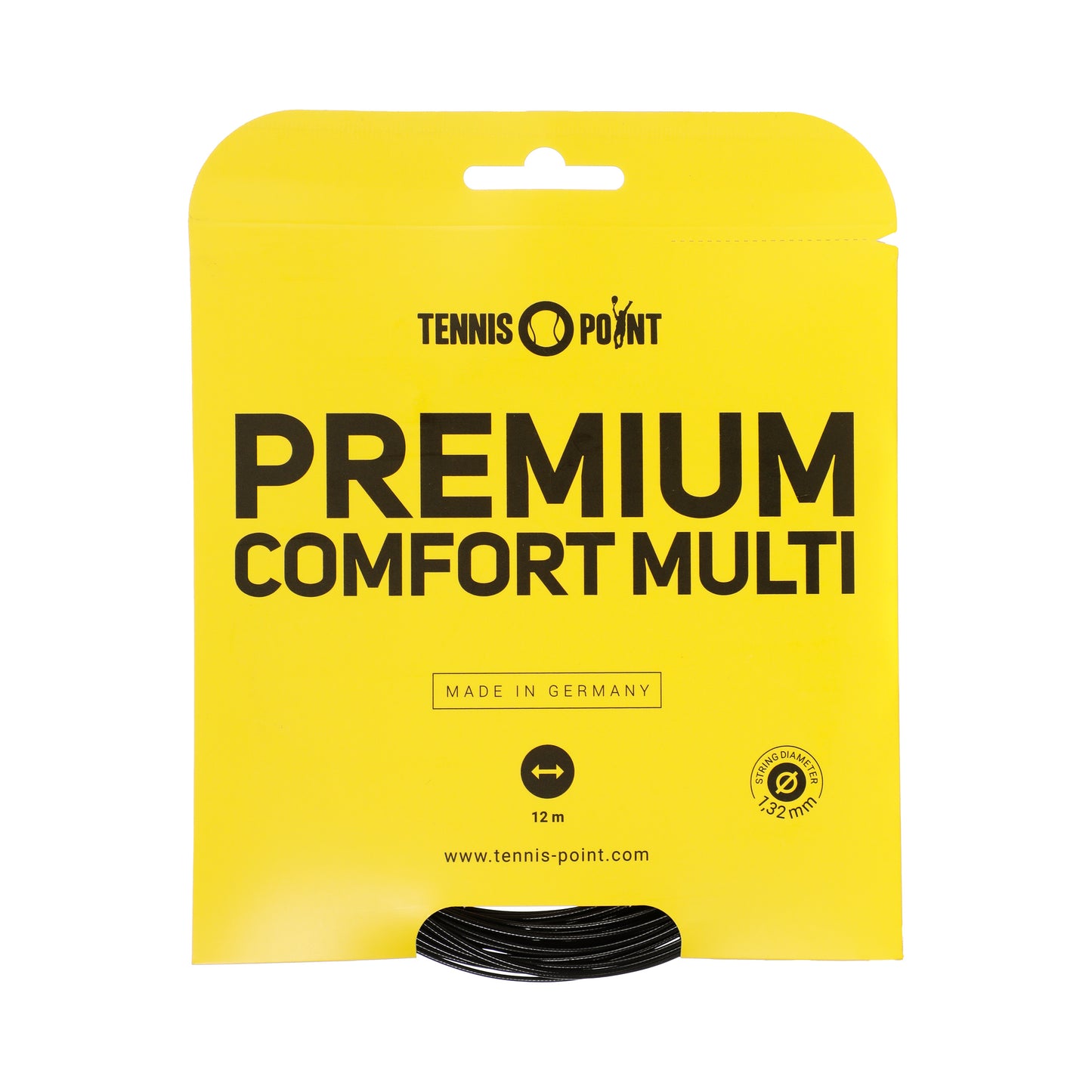 Tennis-Point Premium Comfort Multi String Set 12m-Black Tennis-Point Premium Comfort Multi String Set 12m-Black
