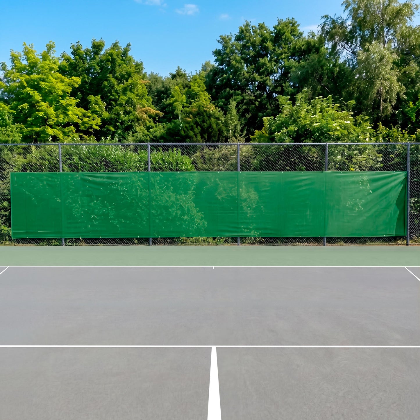 Tennis-Point Blanko 12x2m Windbreak-Green Tennis-Point Blanko 12x2m Windbreak-Green