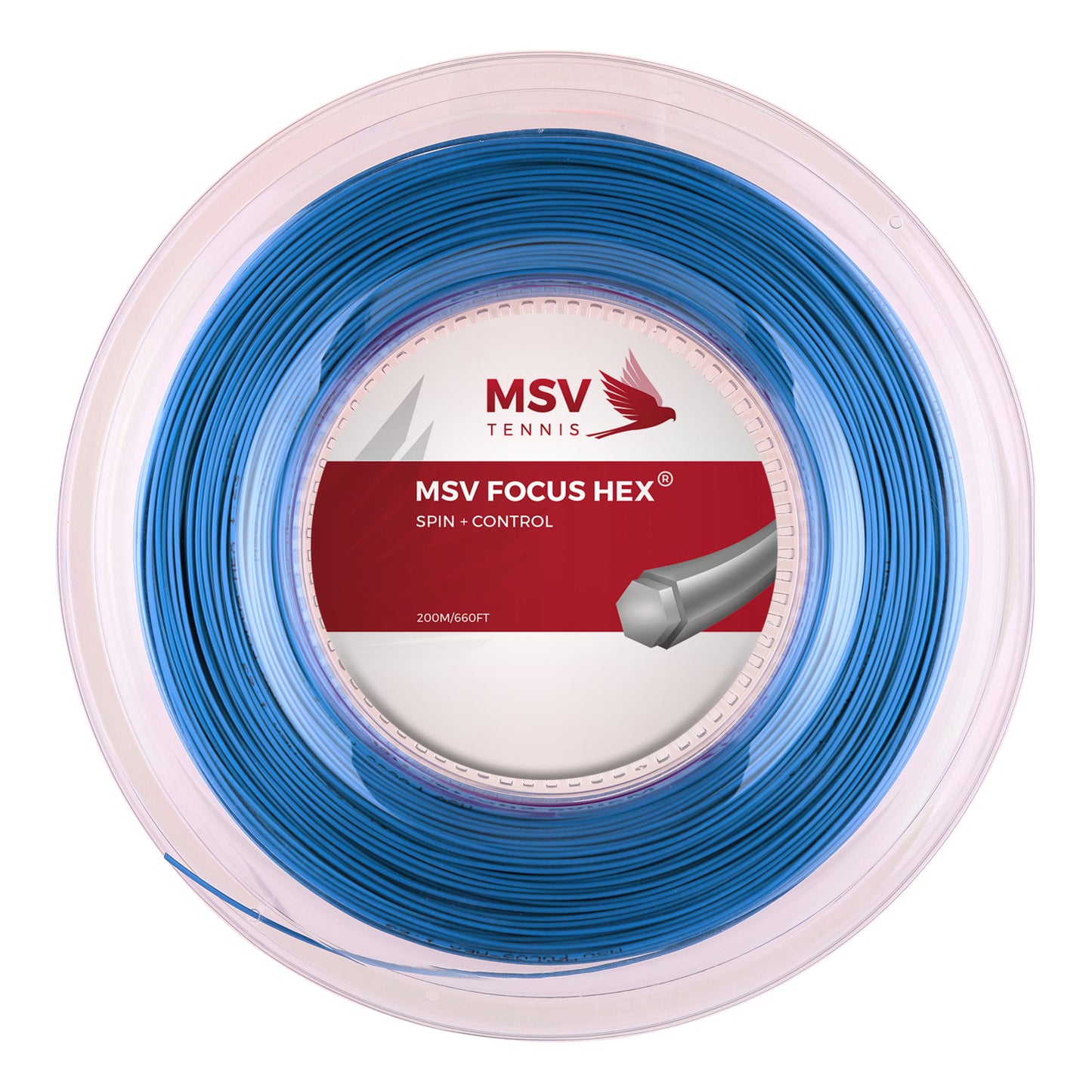 MSV Focus-HEX String Reel 200m-Blue MSV Focus-HEX String Reel 200m-Blue