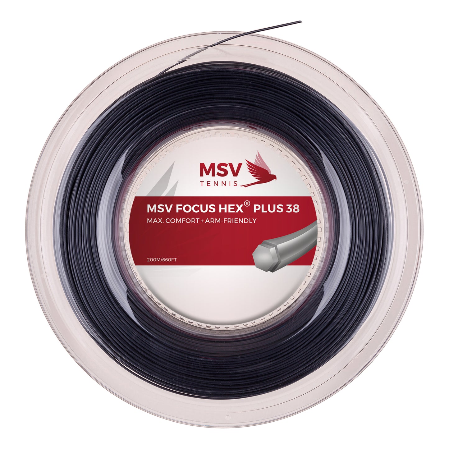 MSV Focus-HEX Plus 38 String Reel 200m-Black MSV Focus-HEX Plus 38 String Reel 200m-Black