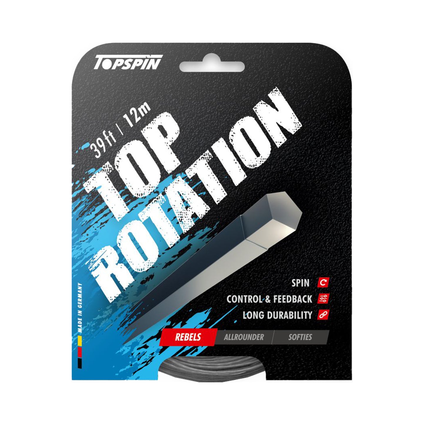 Topspin Top Rotation 12m String Set-Grey Topspin Top Rotation 12m String Set-Grey