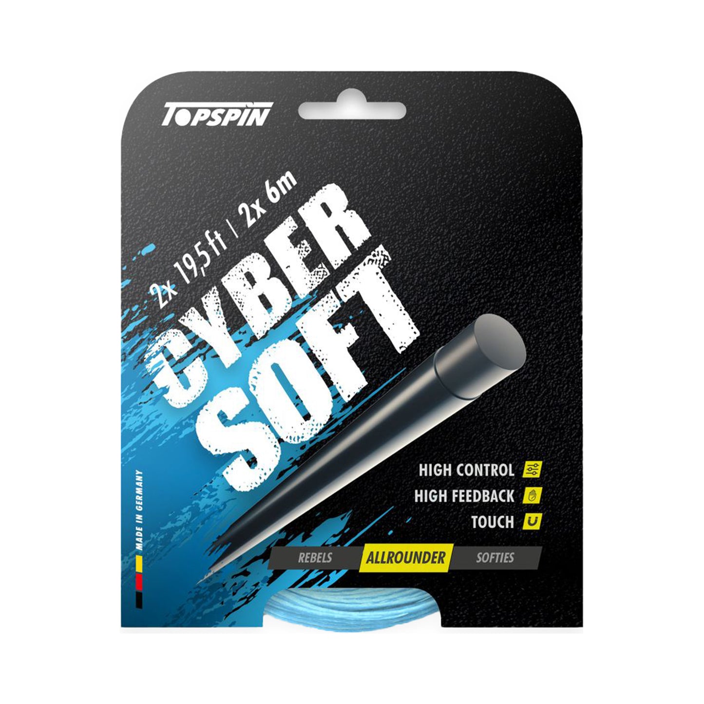 Topspin Cyber Soft 12m String Set-Light Blue Topspin Cyber Soft 12m String Set-Light Blue