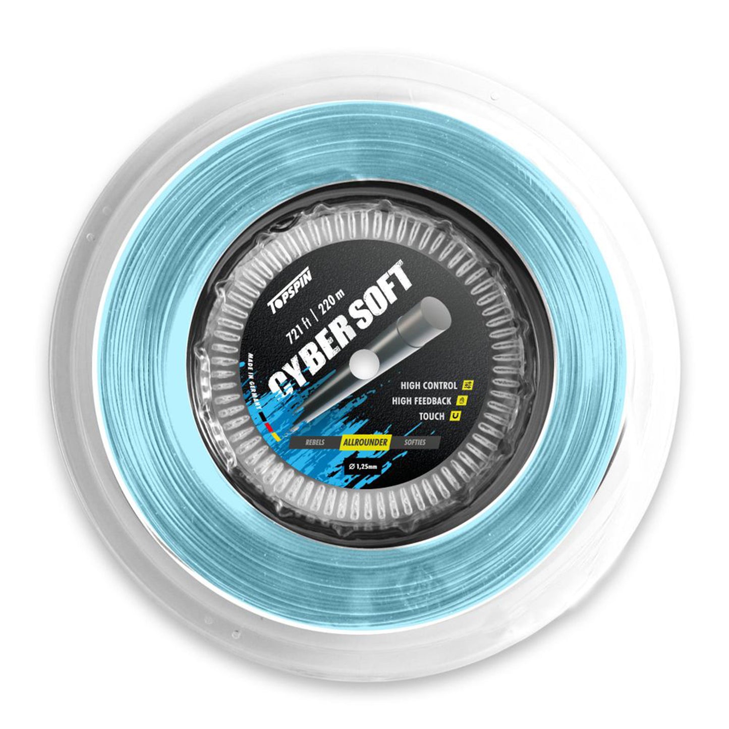 Topspin Cyber Soft String Reel 220m-Light Blue Topspin Cyber Soft String Reel 220m-Light Blue