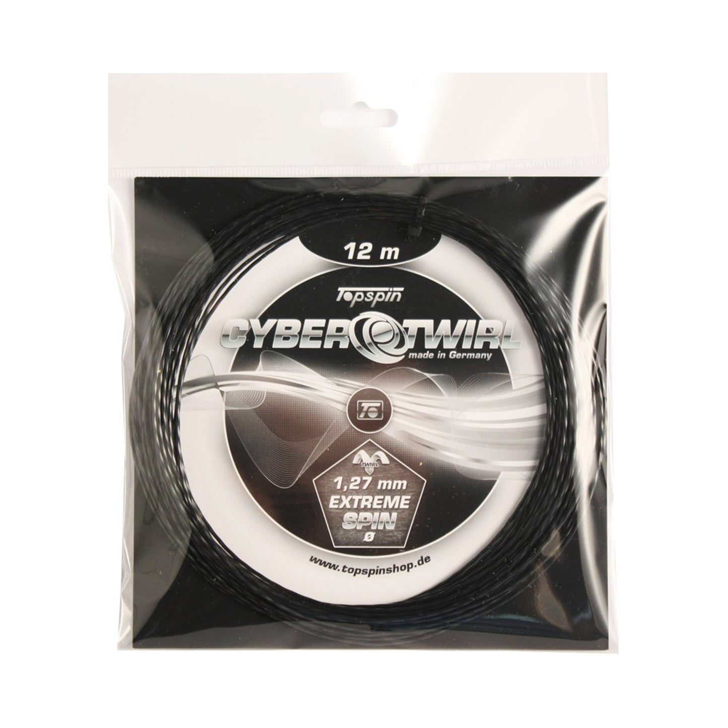 Topspin Cyber Twirl 12m String Set-Black Topspin Cyber Twirl 12m String Set-Black