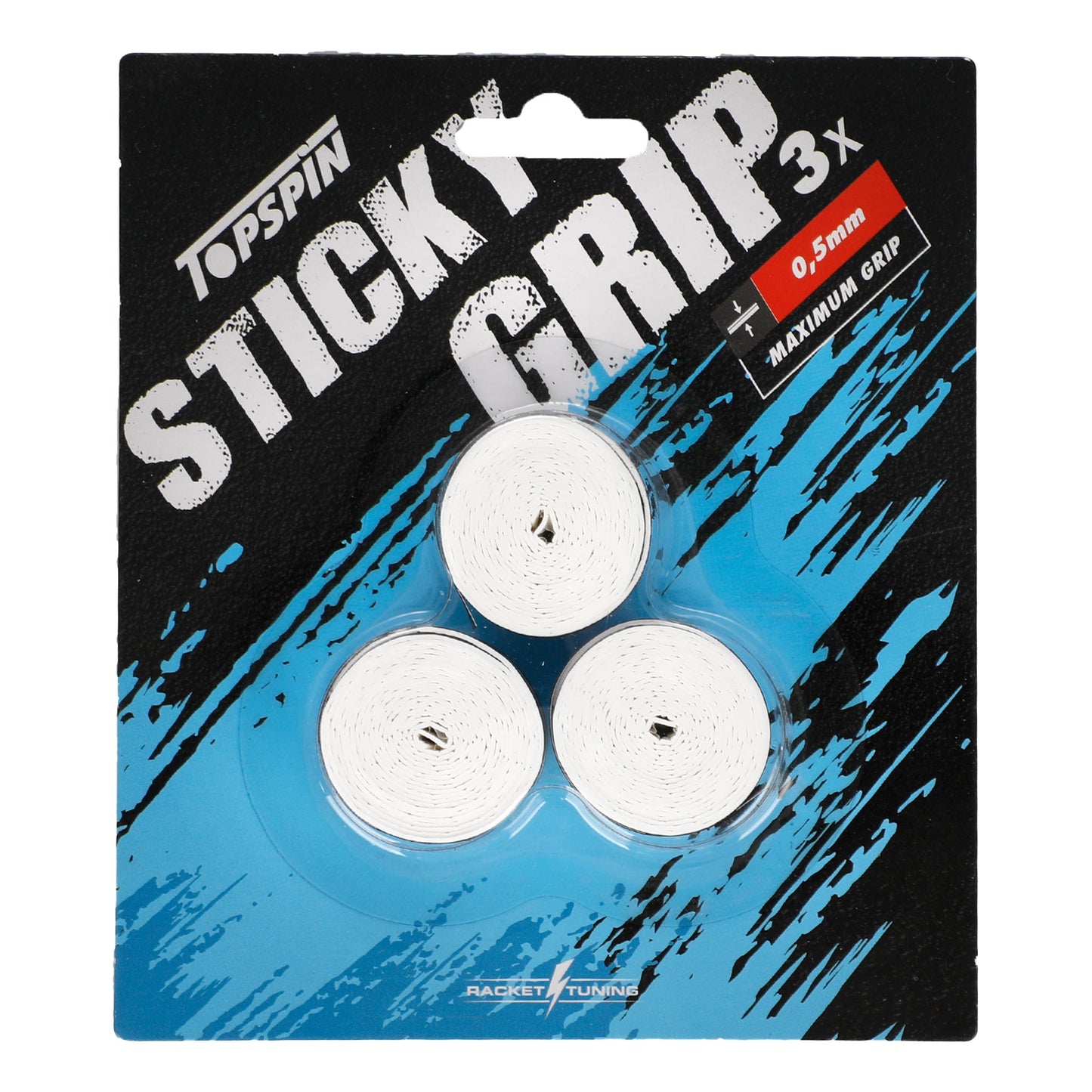 Topspin Sticky Grip 3 Pack-White Topspin Sticky Grip 3 Pack-White