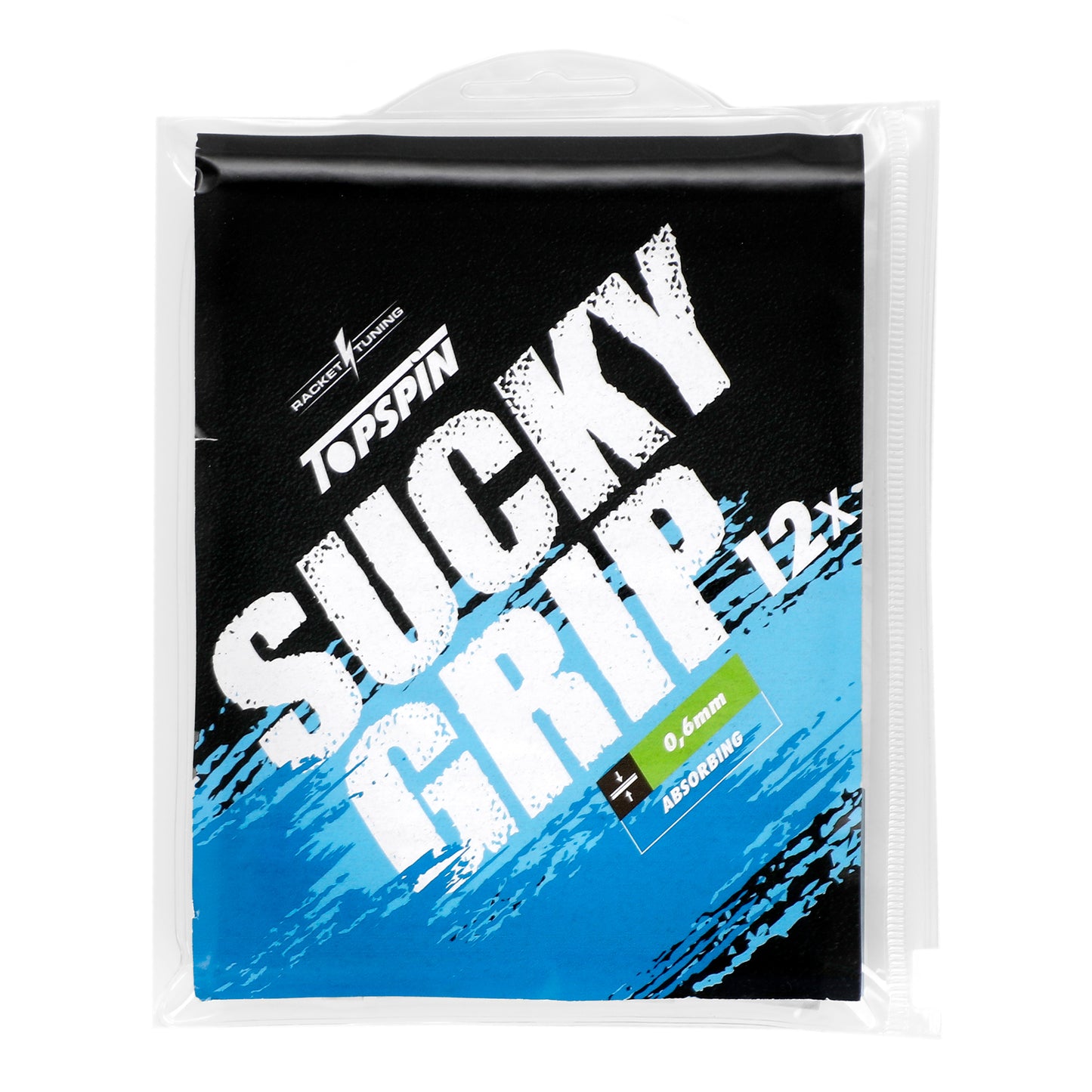 Topspin Sucky Grip 12 Pack-Grey Topspin Sucky Grip 12 Pack-Grey