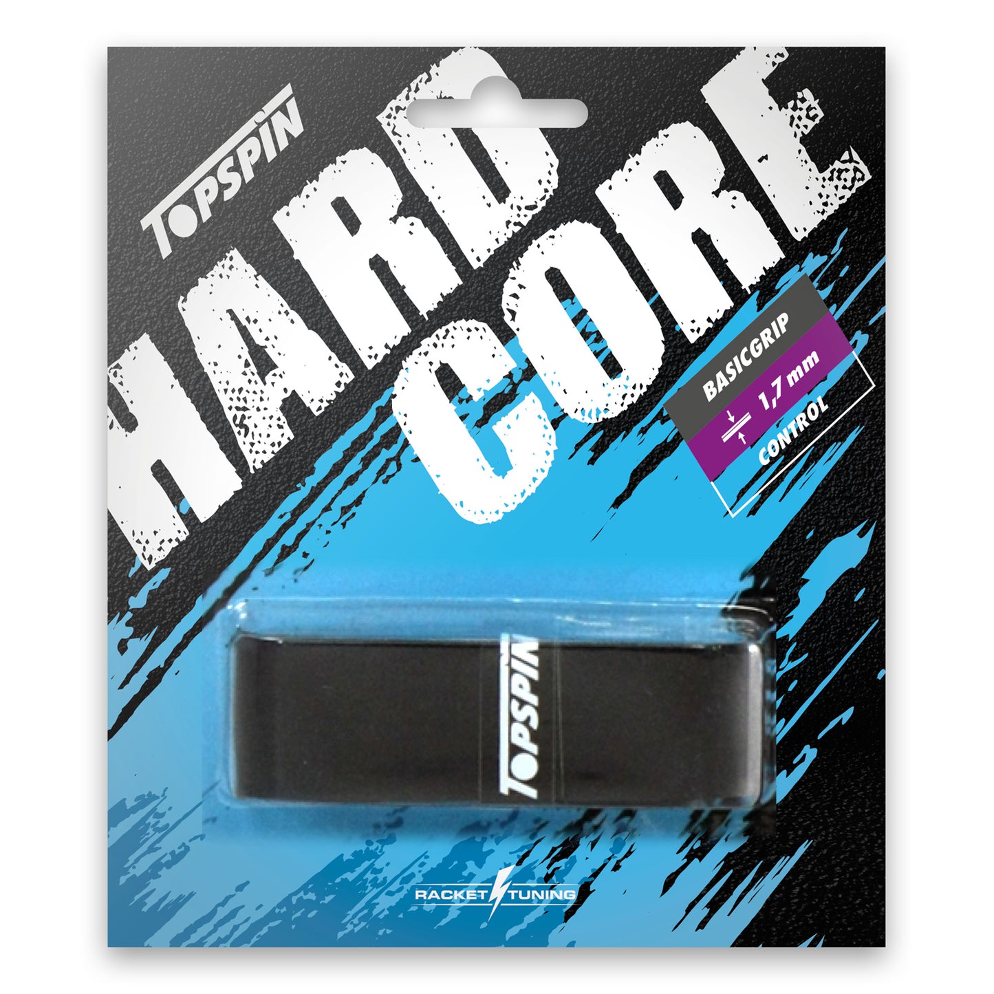 Topspin Hardcore Basic Grip 1 Pack-black Topspin Hardcore Basic Grip 1 Pack-black