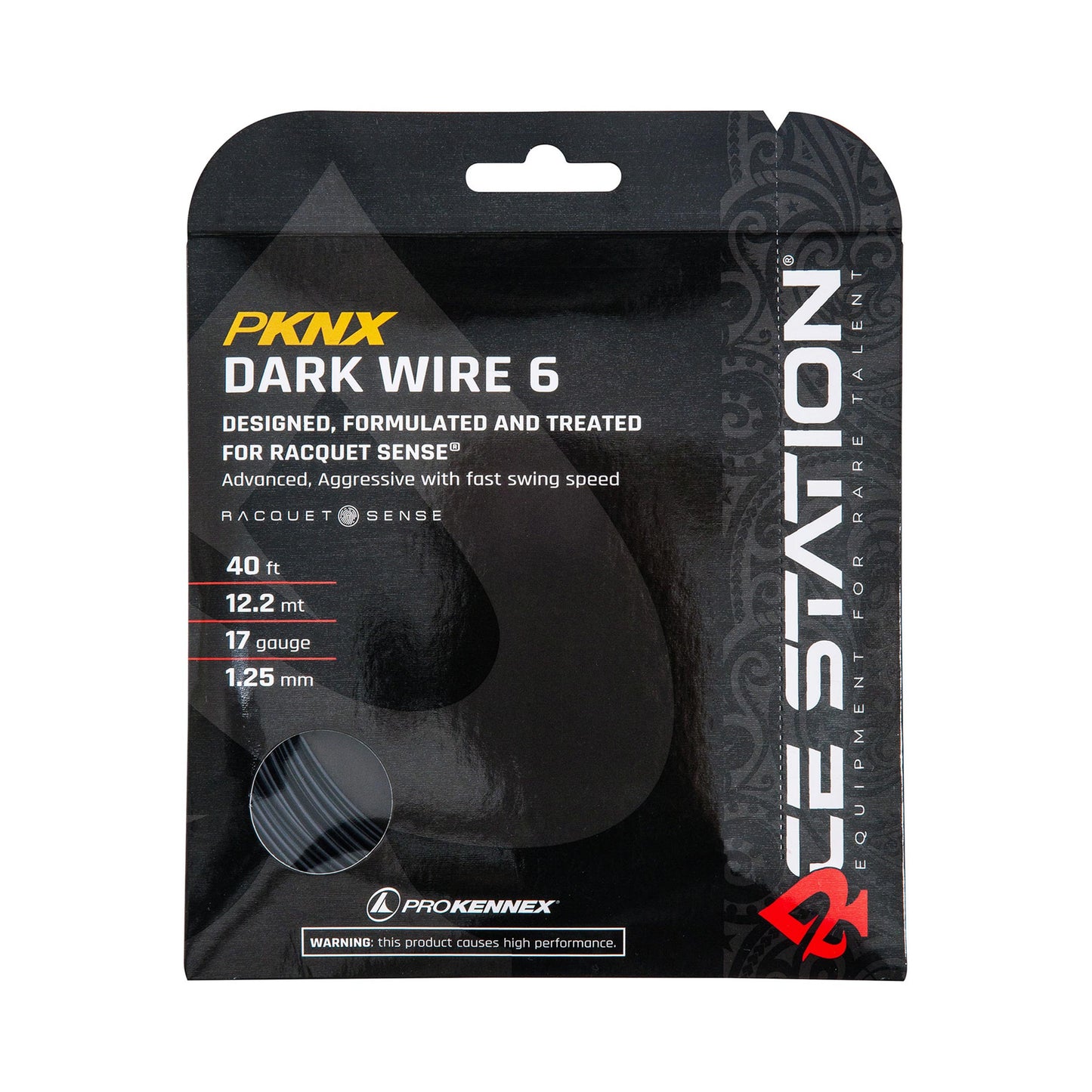PROKENNEX Dark Wire 6 String Set 12,2m-Black PROKENNEX Dark Wire 6 String Set 12,2m-Black